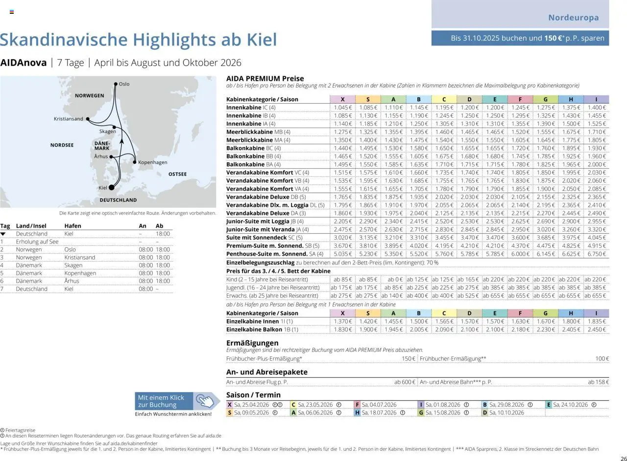 Aida Sommer 2026 - Seite 26 - gültig ab 01.03.2026