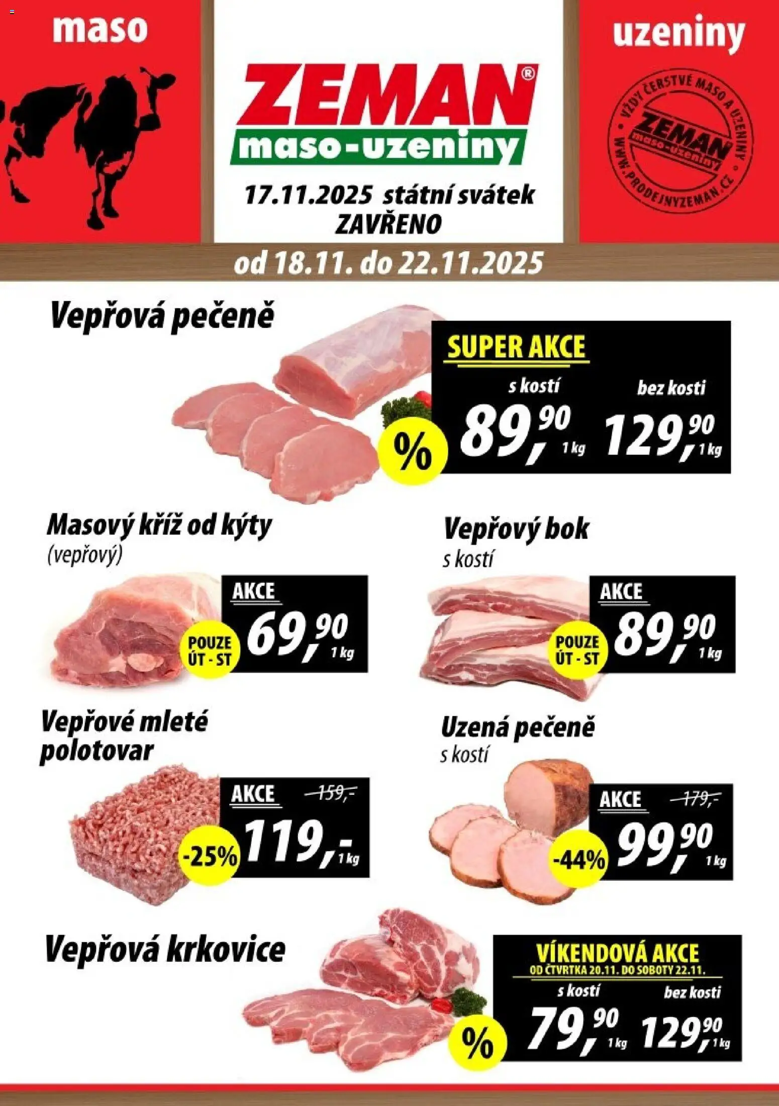Prodejny Zeman leták - strana 1- platný od 18.11.2025