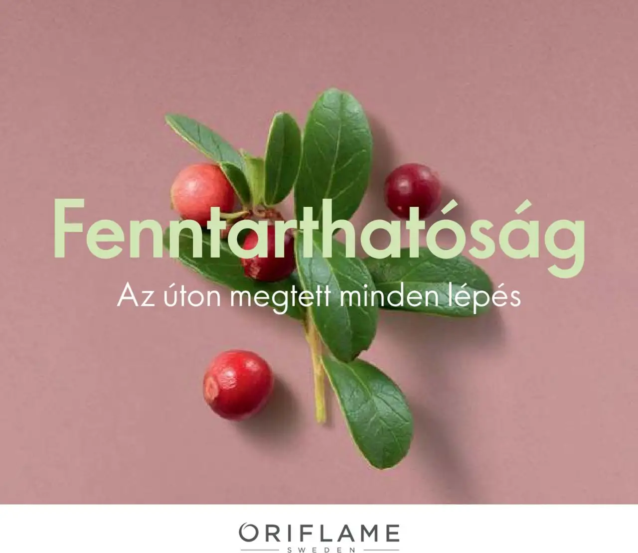 Katalógus Oriflame Fenntarthatóság - 1oldal - érvényes 2020.05.27.-tól