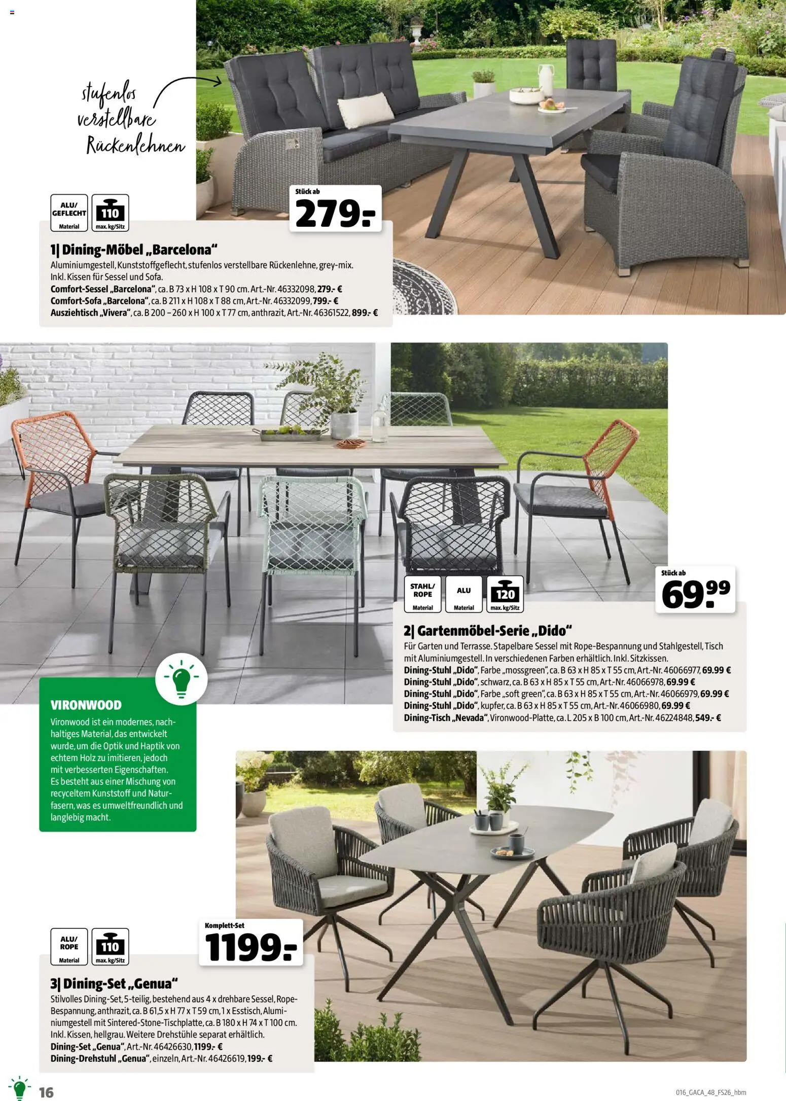 Hagebau Gartenmöbelsortiment - Seite 16 - gültig ab 02.03.2026