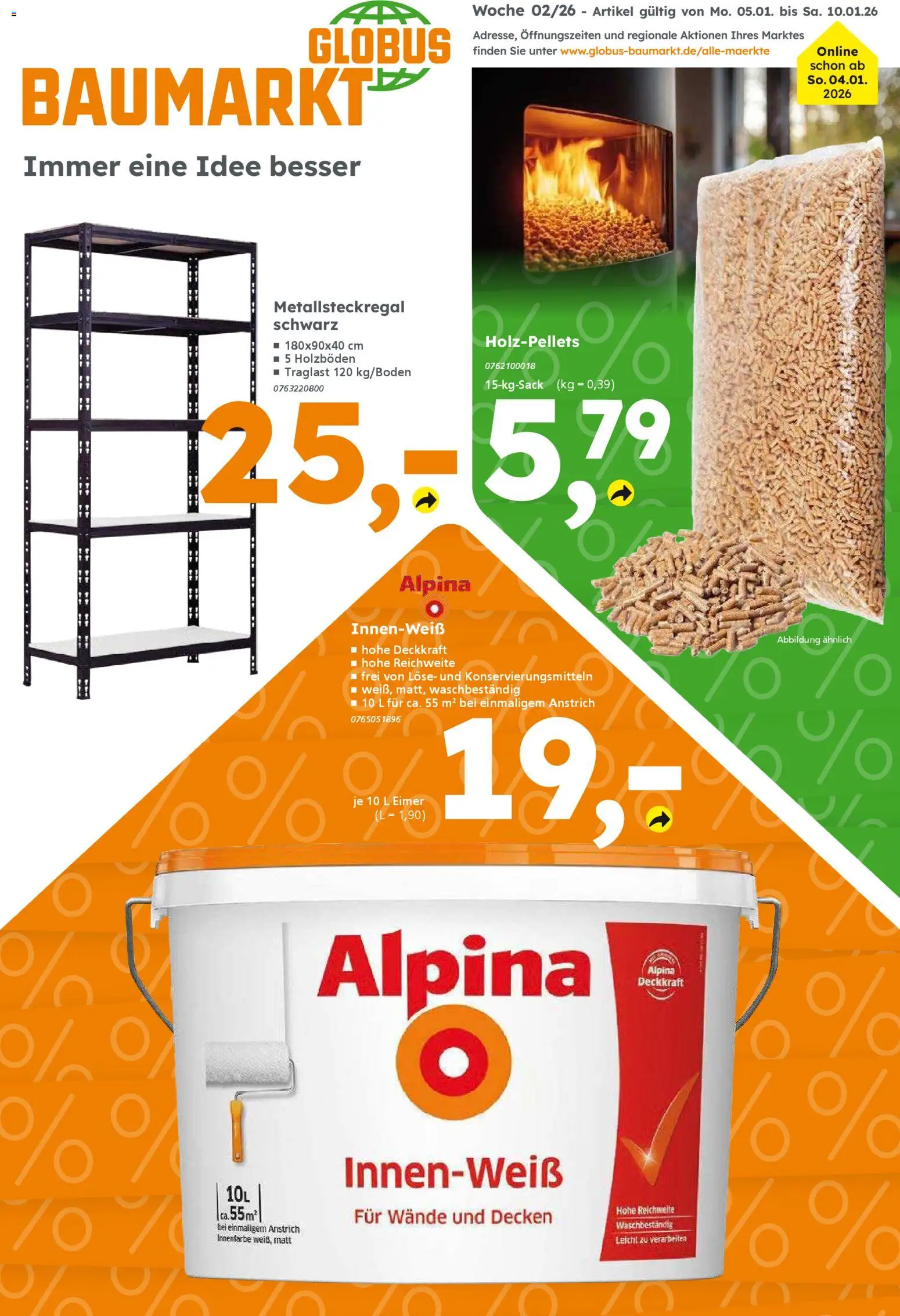 Globus Baumarkt Prospekt 	 - Seite 1 - gültig ab 05.01.2026