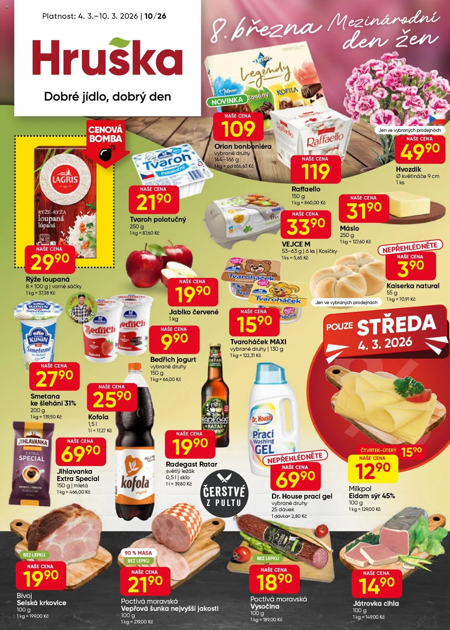 Hruška leták - strana 1- platný od 04.03.2026