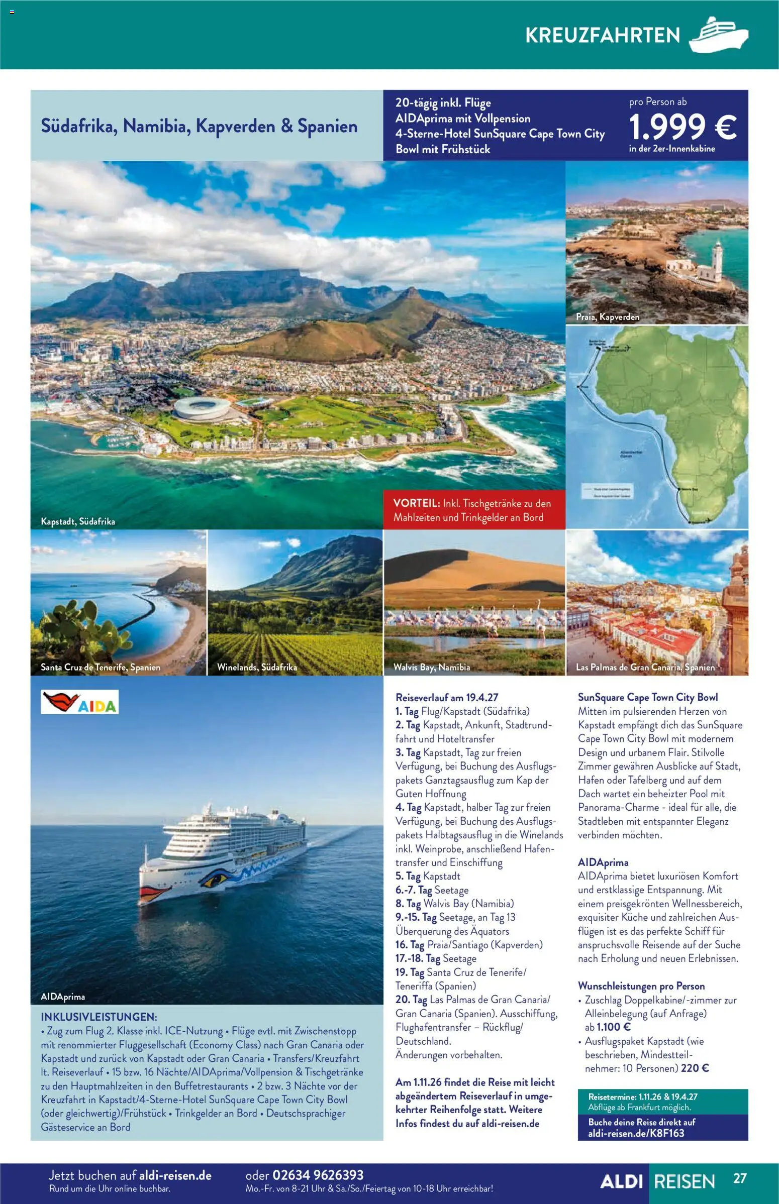 Aldi Reisen Prospekt 	 - Seite 27 - gültig ab 01.12.2025