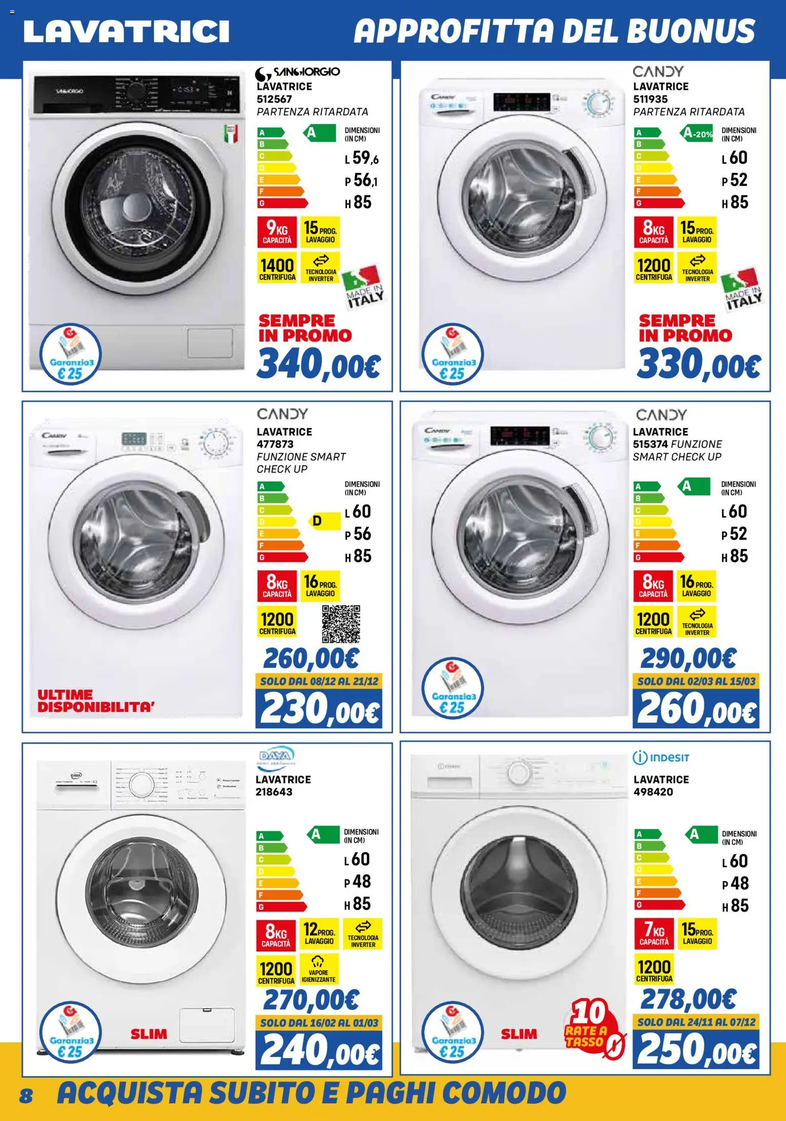 Orizzonte Elettrodomestici catalogo - pagina 8 - valido dal 01/11/2025