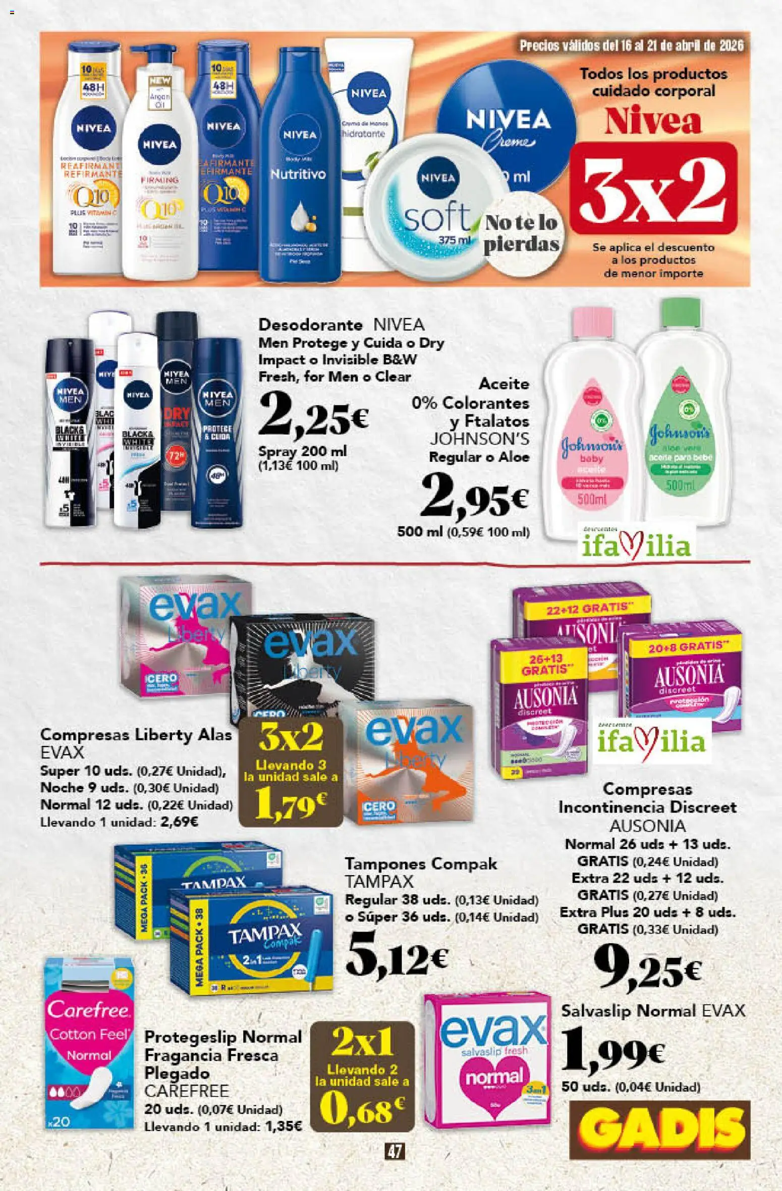 Gadis folleto - Página de 47 - Válido desde 16/04/2026