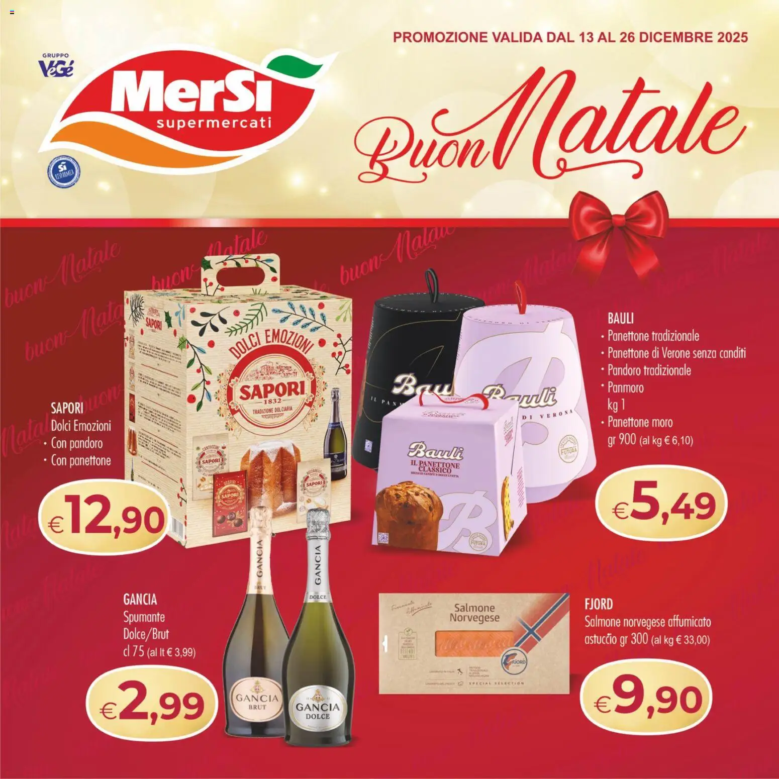 Volantino MerSi Supermercati	 - pagina 1 - valido dal 13/12/2025