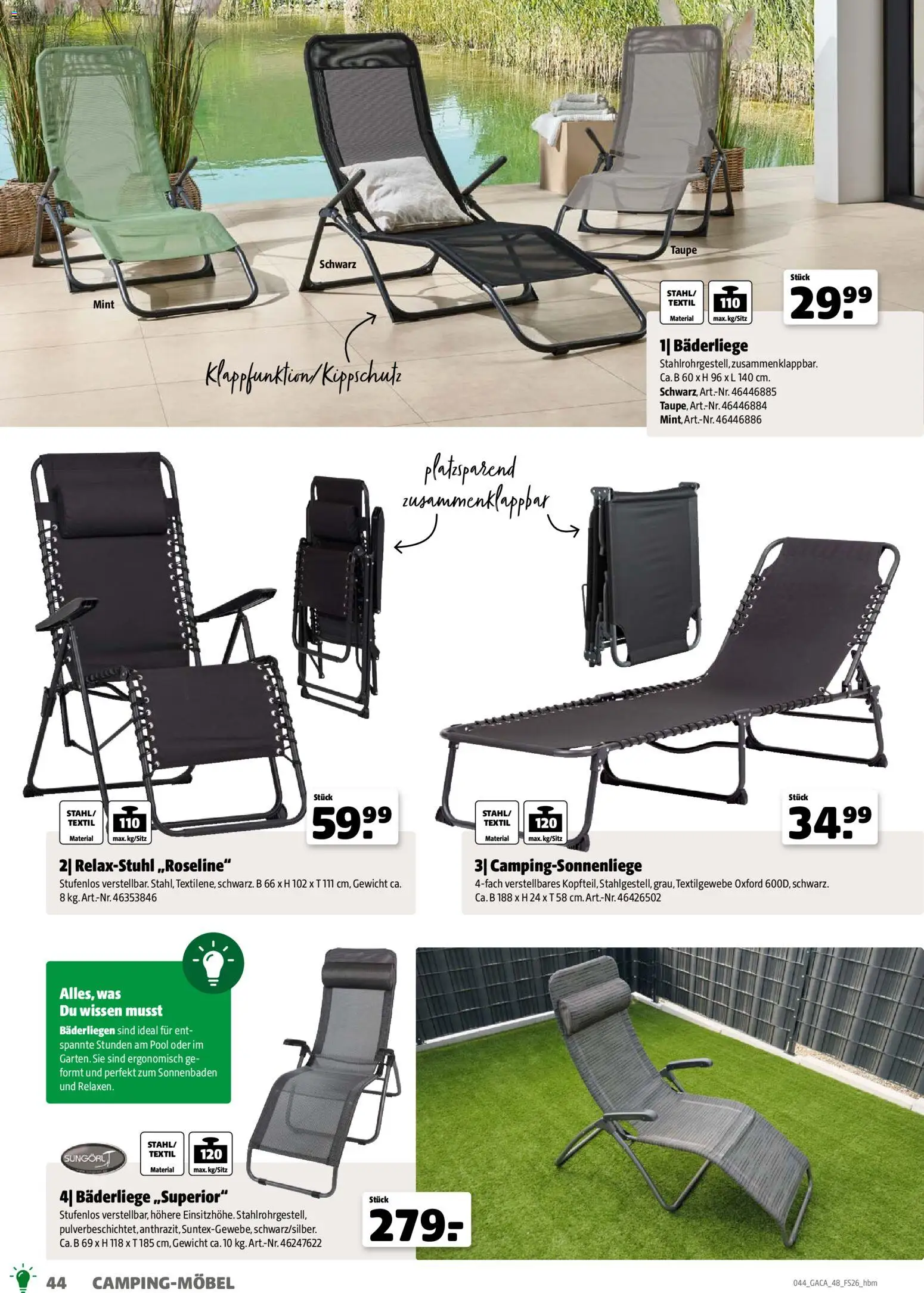 Hagebau Gartenmöbelsortiment - Seite 44 - gültig ab 02.03.2026