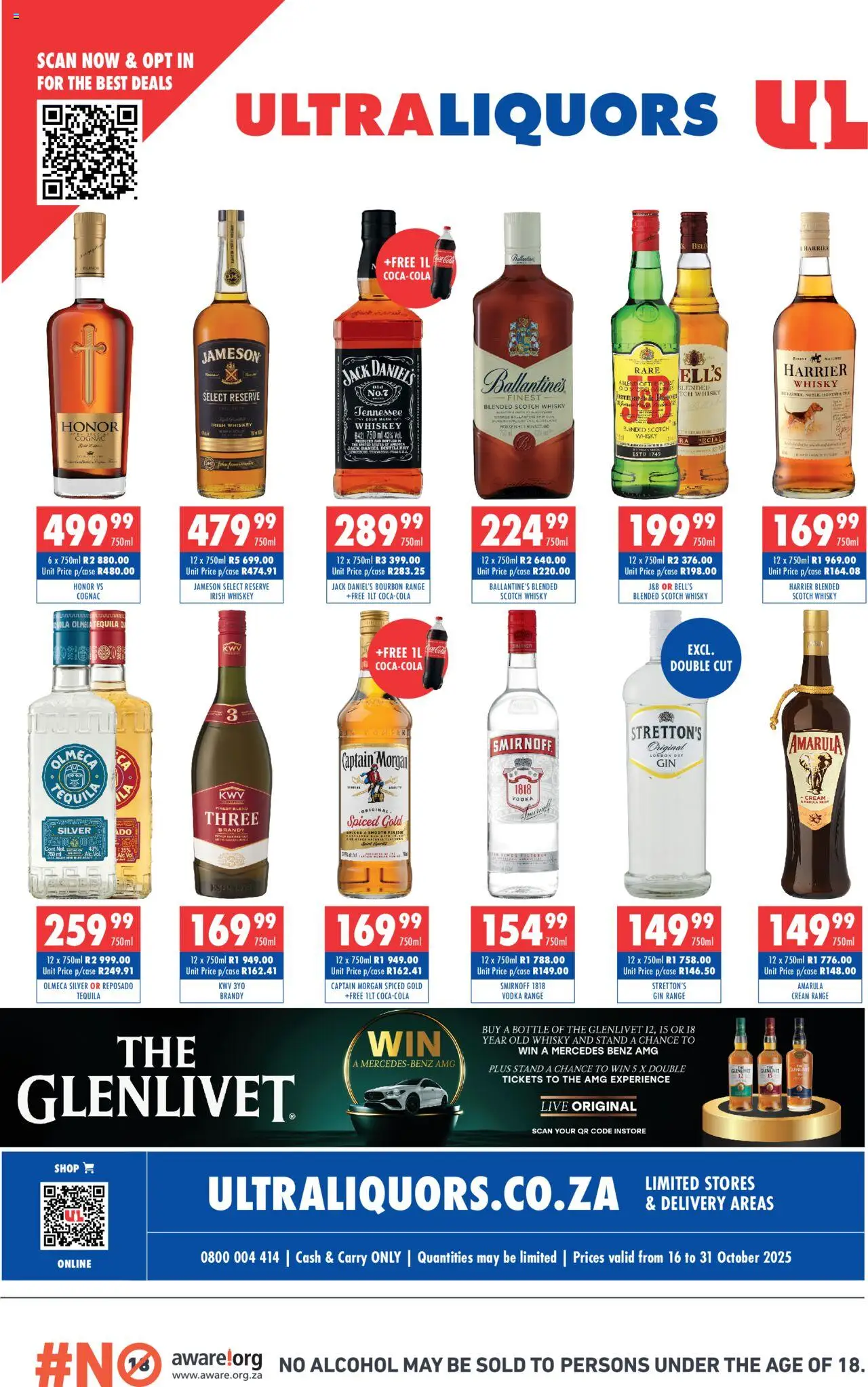 Ultra Liquors Specials - page 1- valid from 16/10/2025