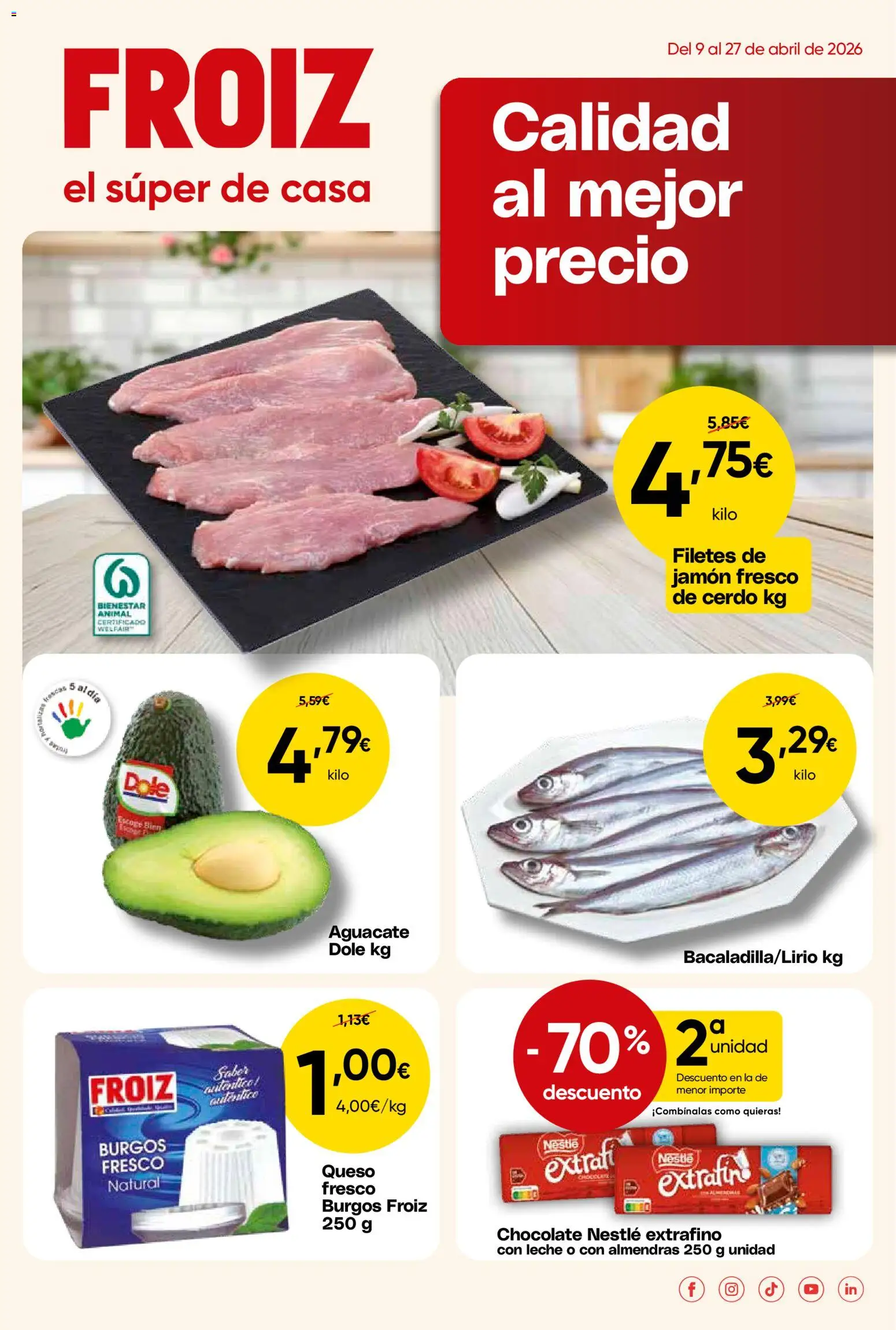 Froiz folleto - Página de 1 - Válido desde 09/04/2026