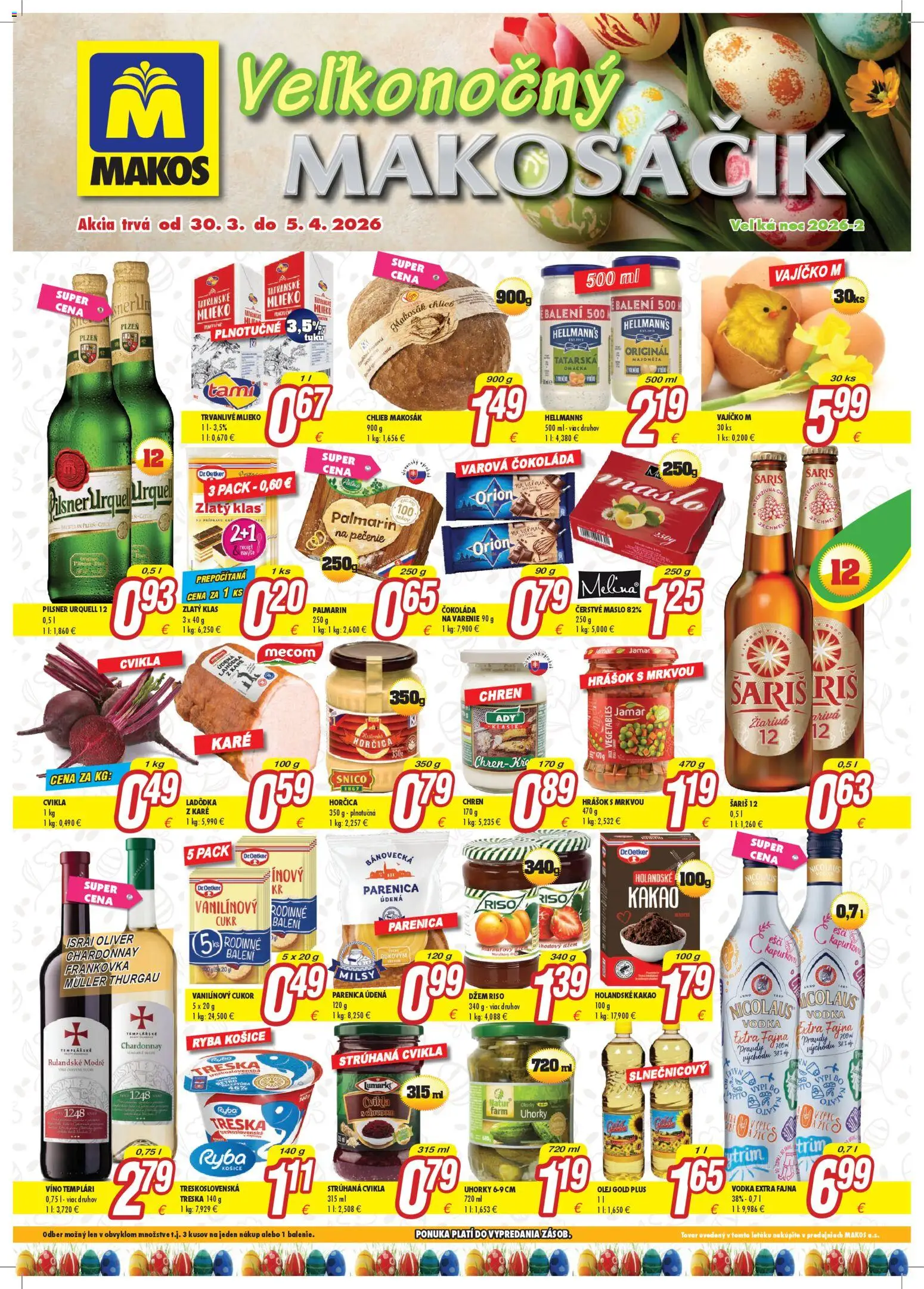 Makos leták - strana 1- platný od 30.03.2026