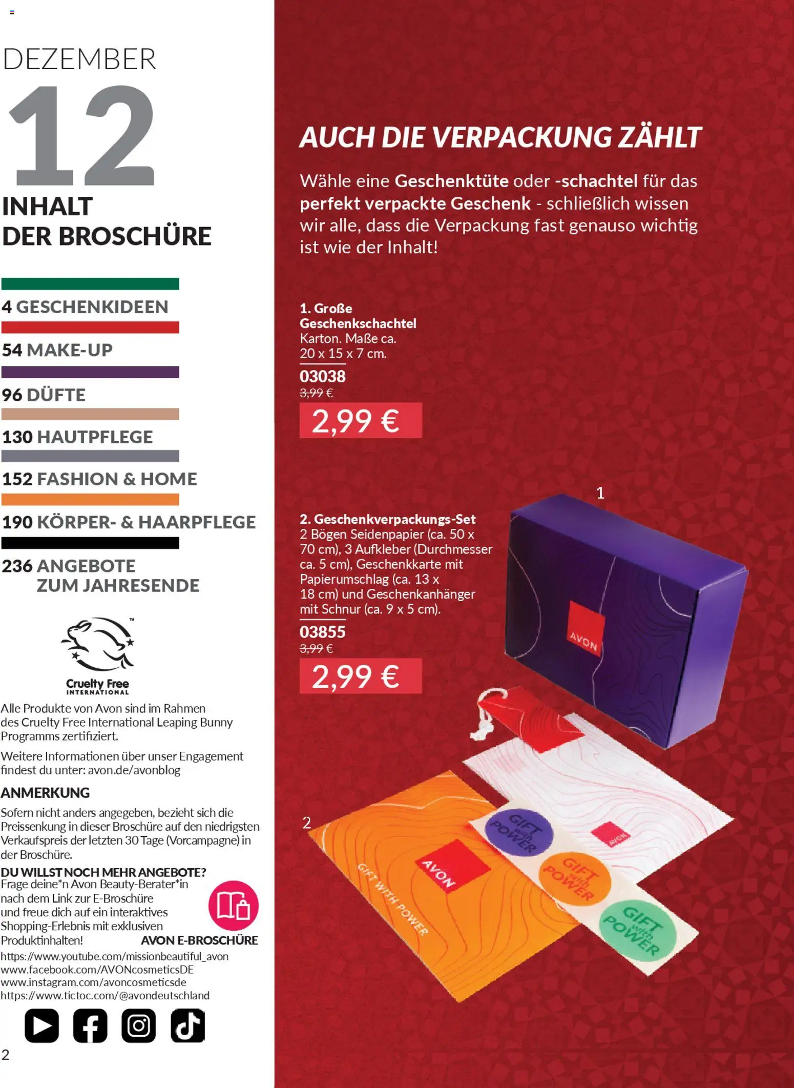 AVON Katalog Dezember 2025 - Seite 4 - gültig ab 01.12.2025
