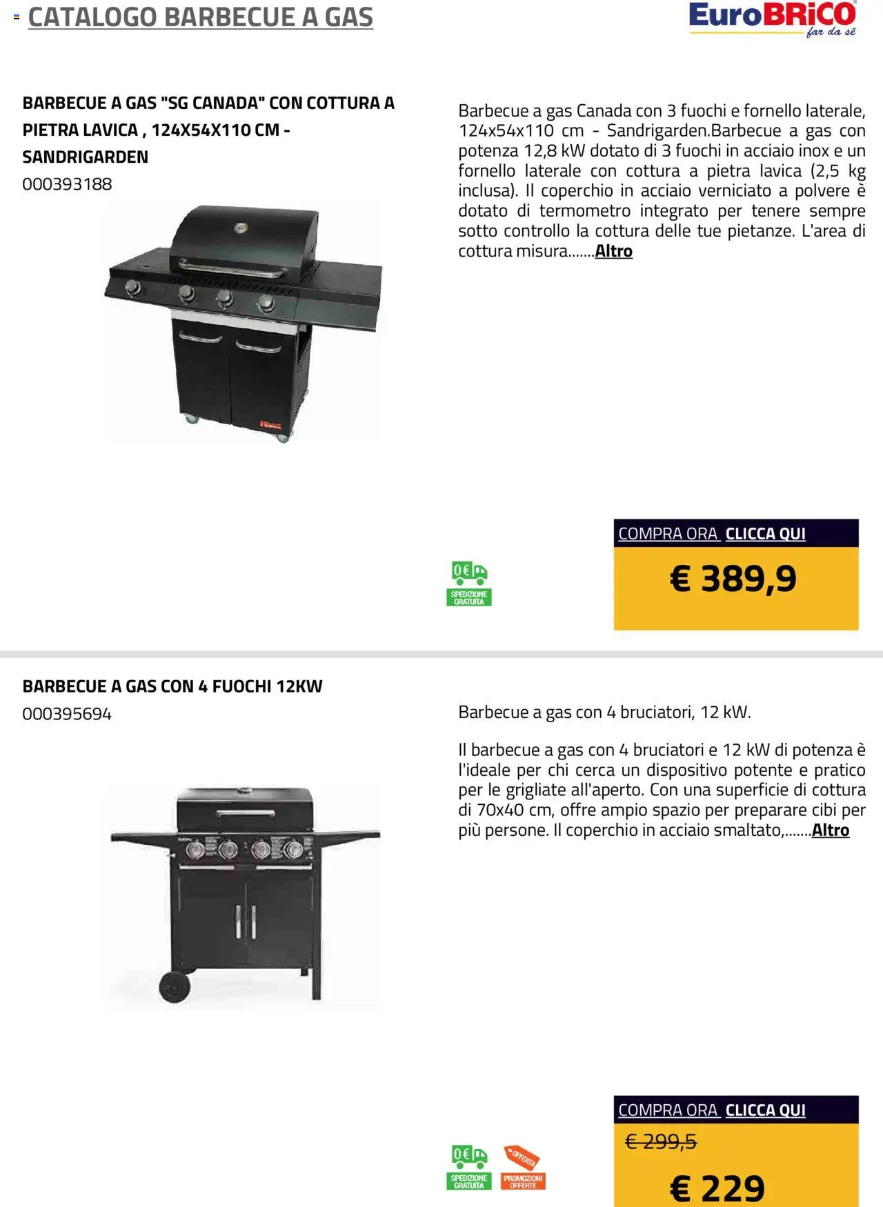 Eurobrico Barbecue a Gas catalogo - pagina 15 - valido dal 23/07/2025