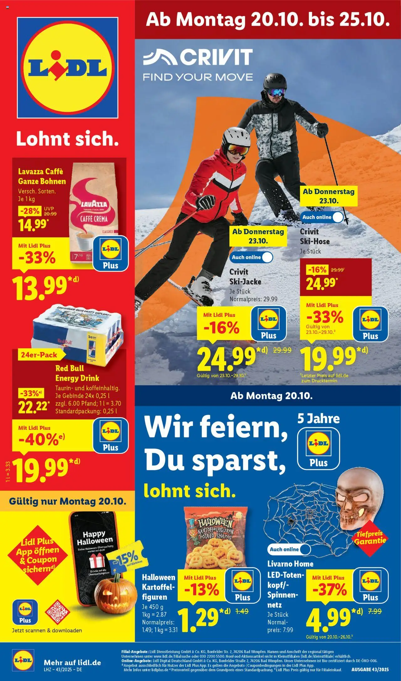 Lidl - Prospekt - Seite 1 - gültig ab 20.10.2025