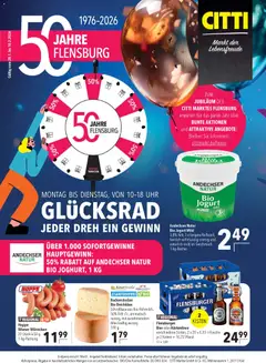 Vorschau CITTI Markt 50 Jahre Flensburg gültig ab 28.01.2026