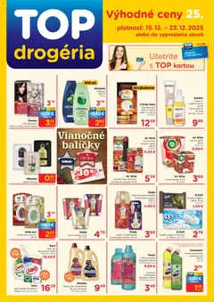 TOP Drogéria leták platný od 15.12.2025