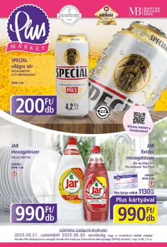 Előnézet Plus Market Akciós újság érvényes 2025.08.21.-tól