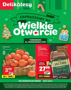 Podgląd Delikatesy Centrum Gazetka - Tarnobrzeg Otwarcie ważny od 20.11.2025