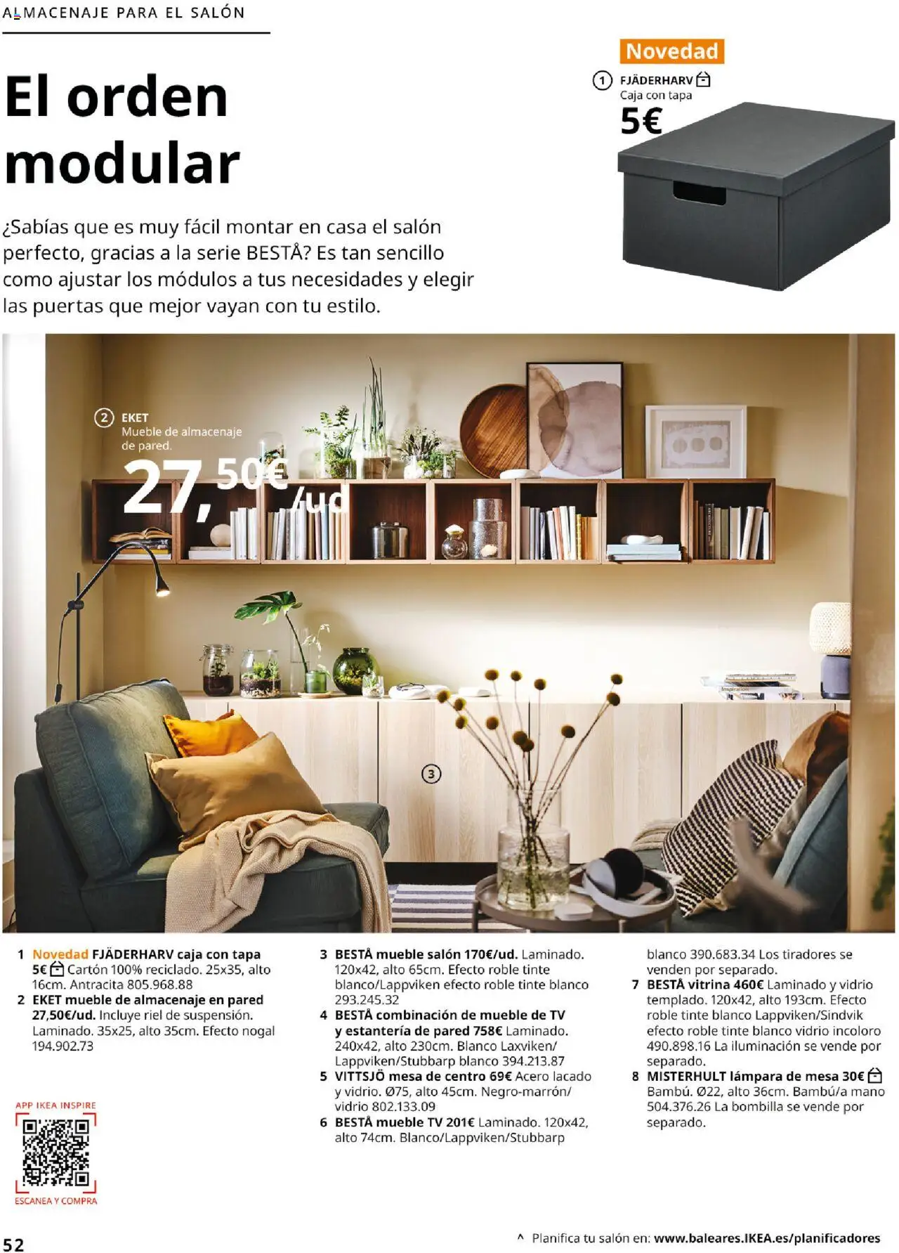 Catálogo IKEA Salones - Página de 52 - Válido desde 01/09/2025
