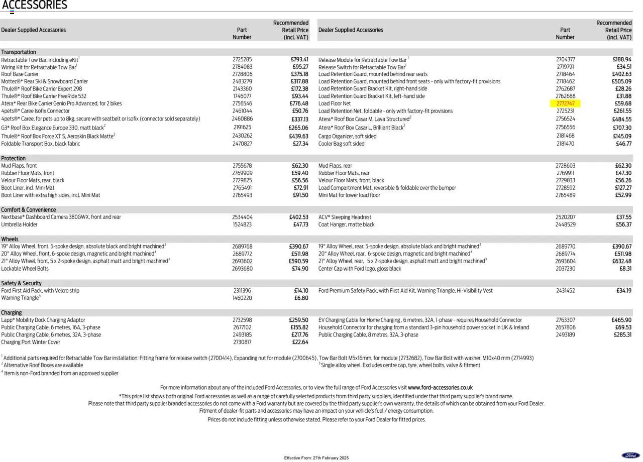 Ford - All-Electric Ford Explorer - page 8- valid from 27/02/2025