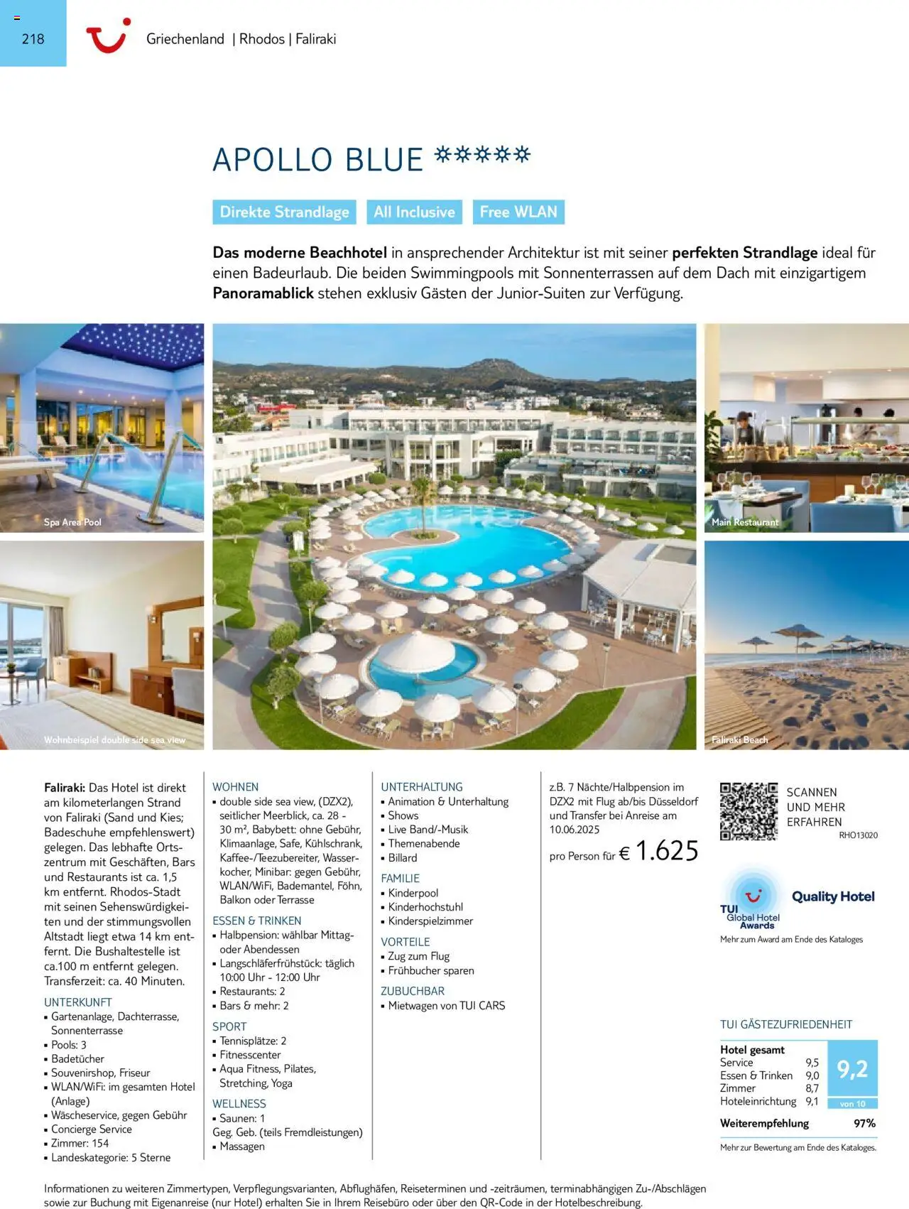TUI  Südeuropa & Nordafrika 2025/26 - Seite 218 - gültig ab 01.01.2025