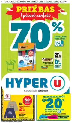 Aperçu Hyper U catalogue valable à partir du 12/08/2025