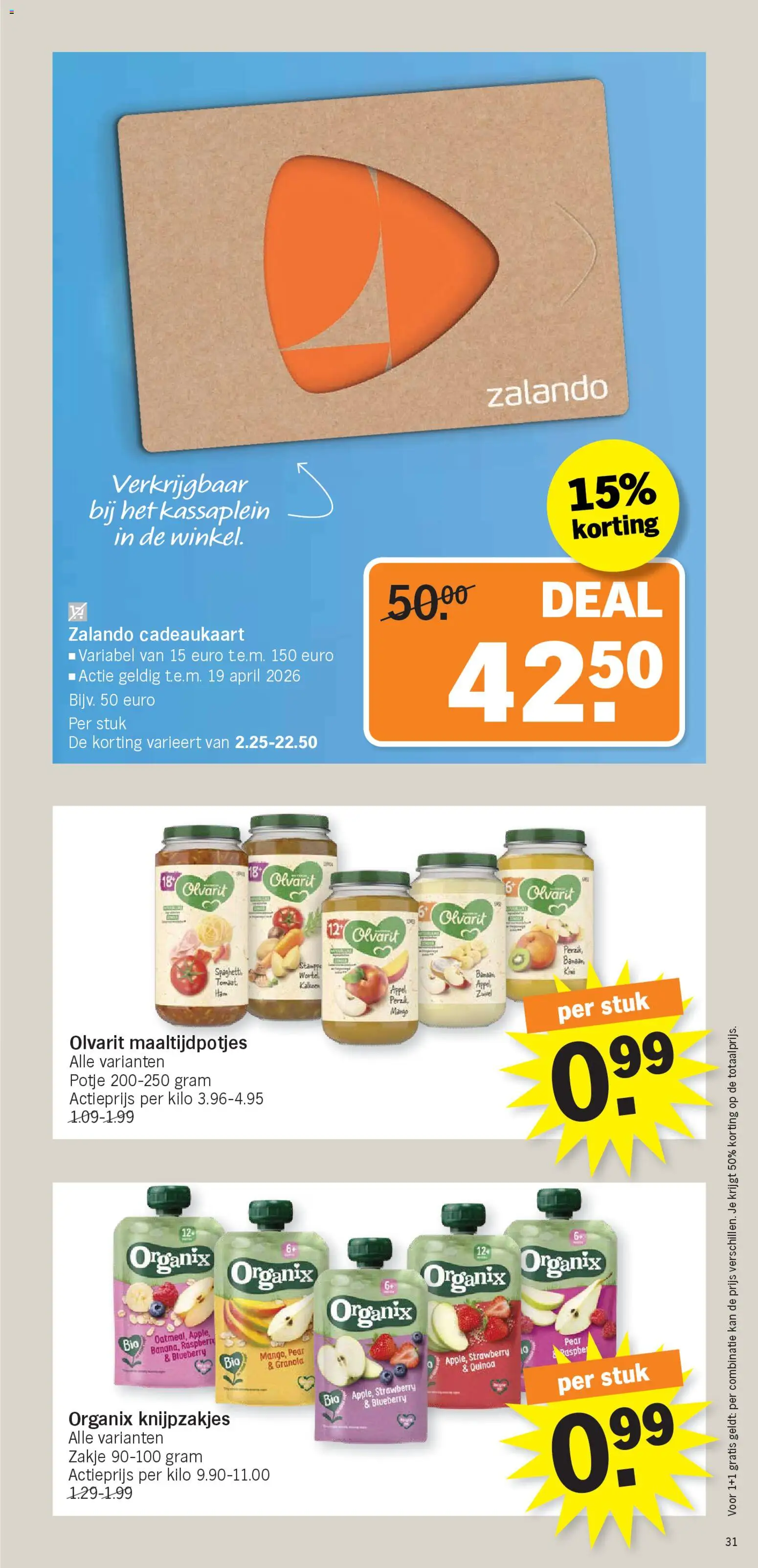 Albert Heijn Folder week / de la semaine 16 - page 31- valid from 13/04/2026