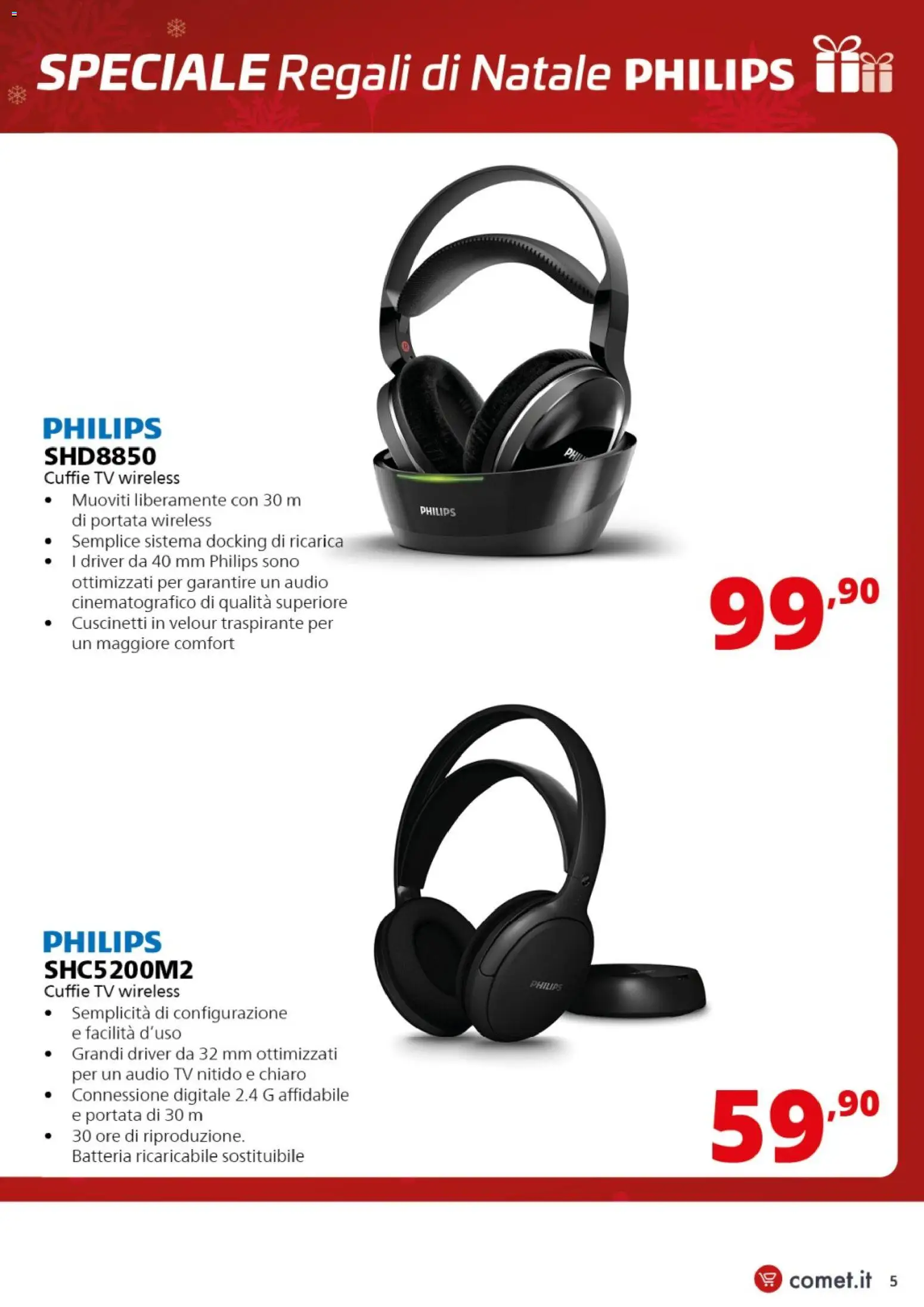Comet Philips Audio catalogo - pagina 5 - valido dal 05/12/2025