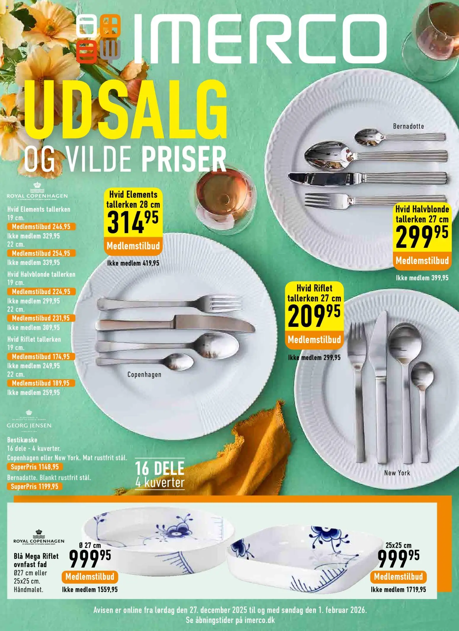Imerco - Tilbudsavis - side 1- gyldig fra 27/12/2025