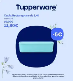 Anteprima Tupperware volantino valida dal 01/04/2026