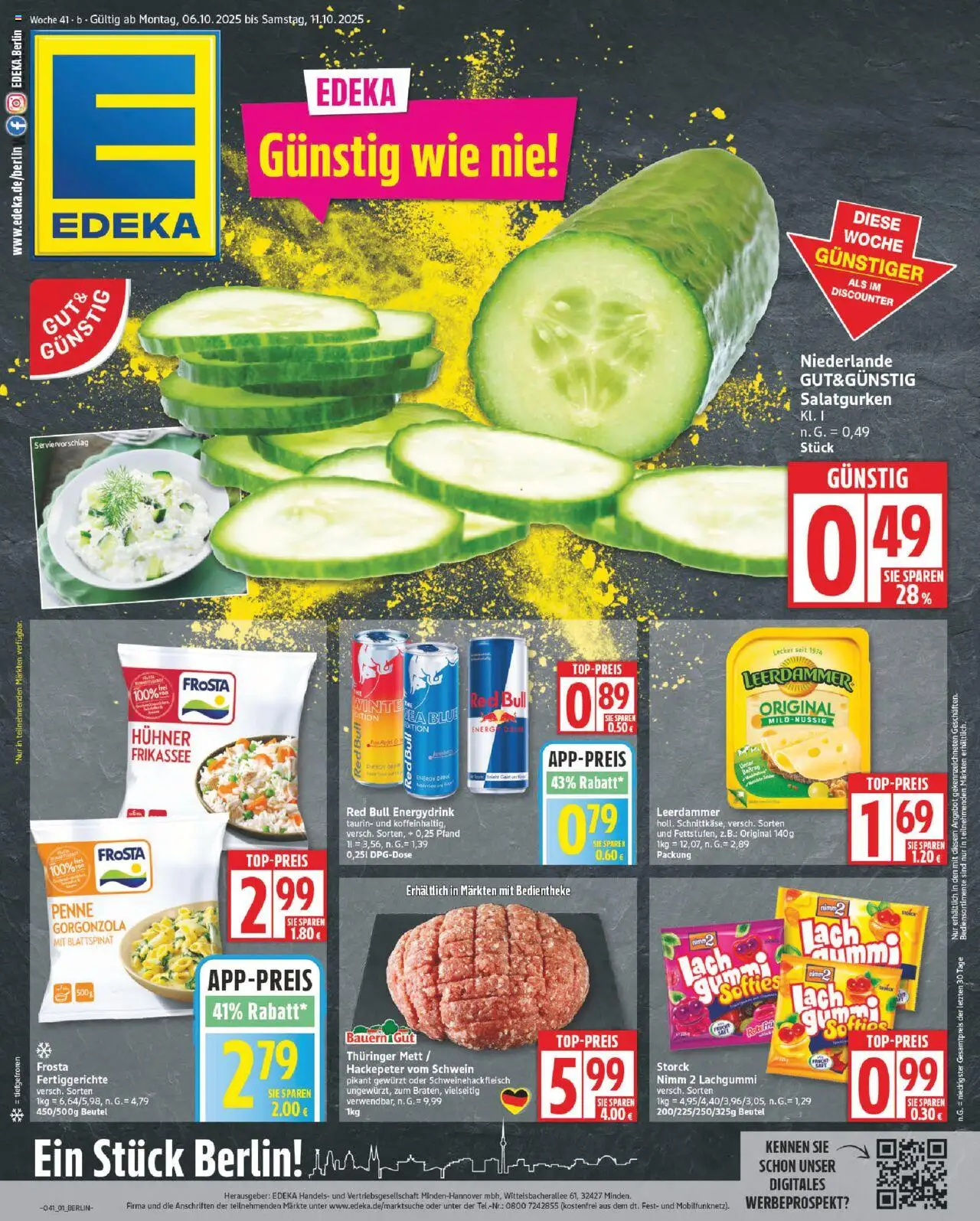 Edeka Prospekt 	 - Seite 1 - gültig ab 06.10.2025