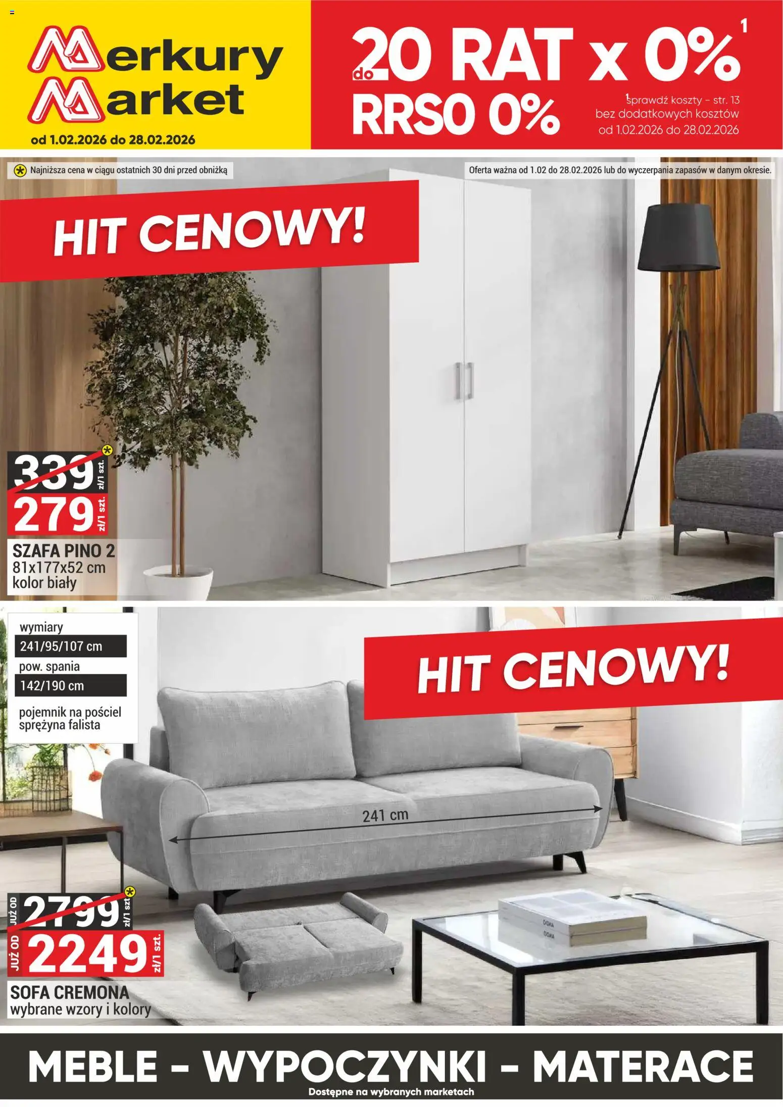Merkury Market Gazetka - Meble, Wypoczynki, Materace - strona 1- ważny od 01.02.2026