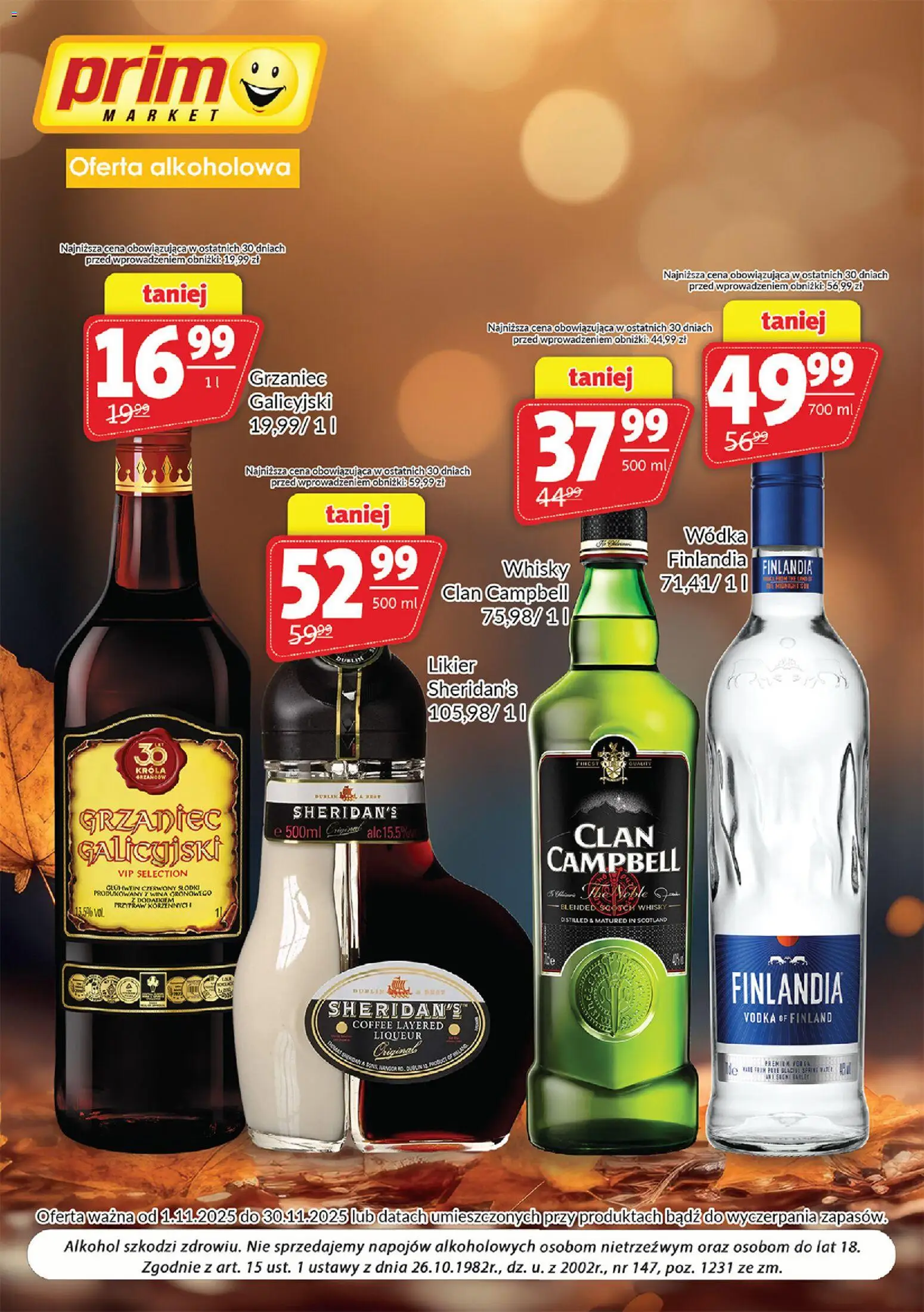 Prim Market Gazetka - Oferta alkoholowa - strona 1- ważny od 01.11.2025
