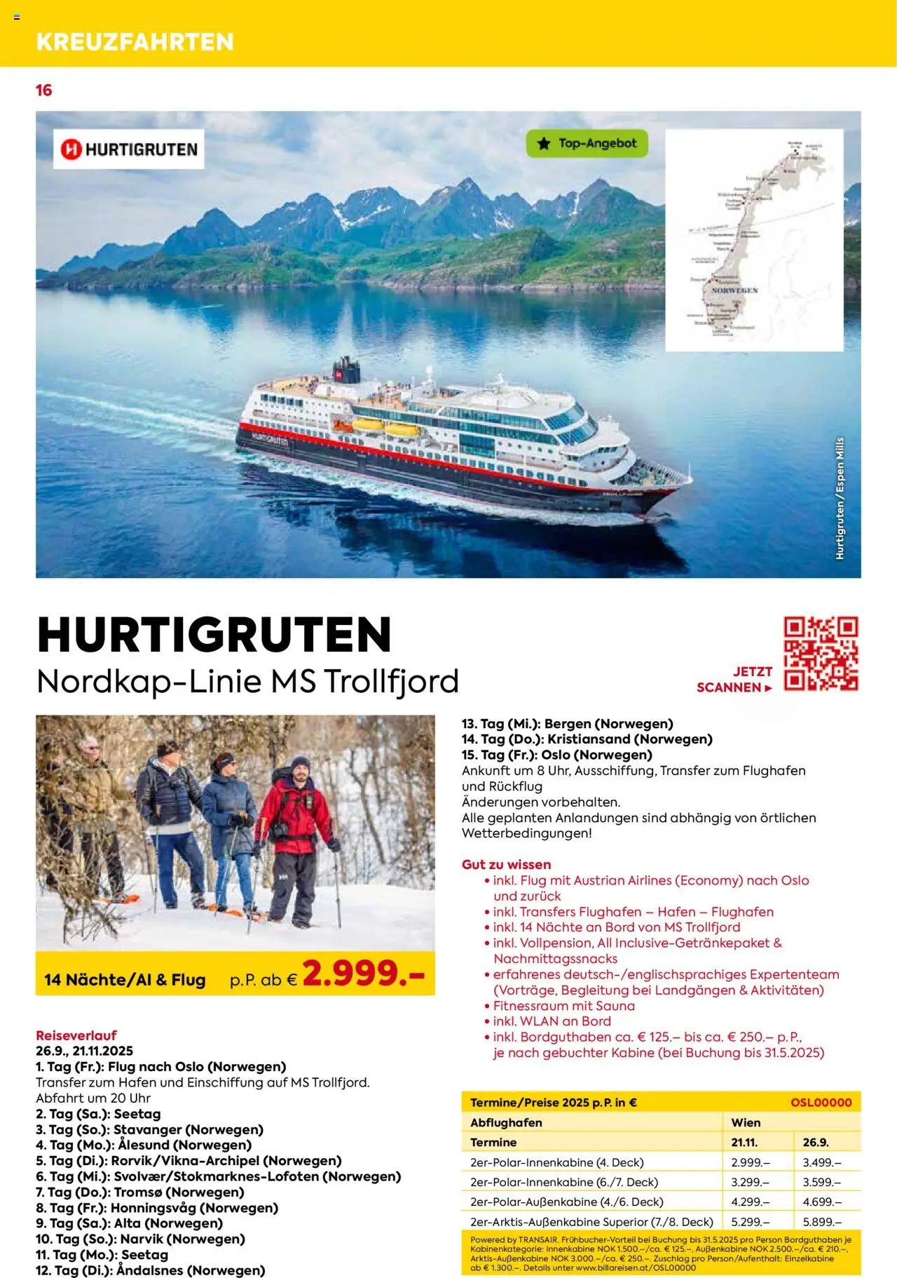 Billa Kreuzfahrt Highlights 2025 - page 16- valid from 03.06.2025