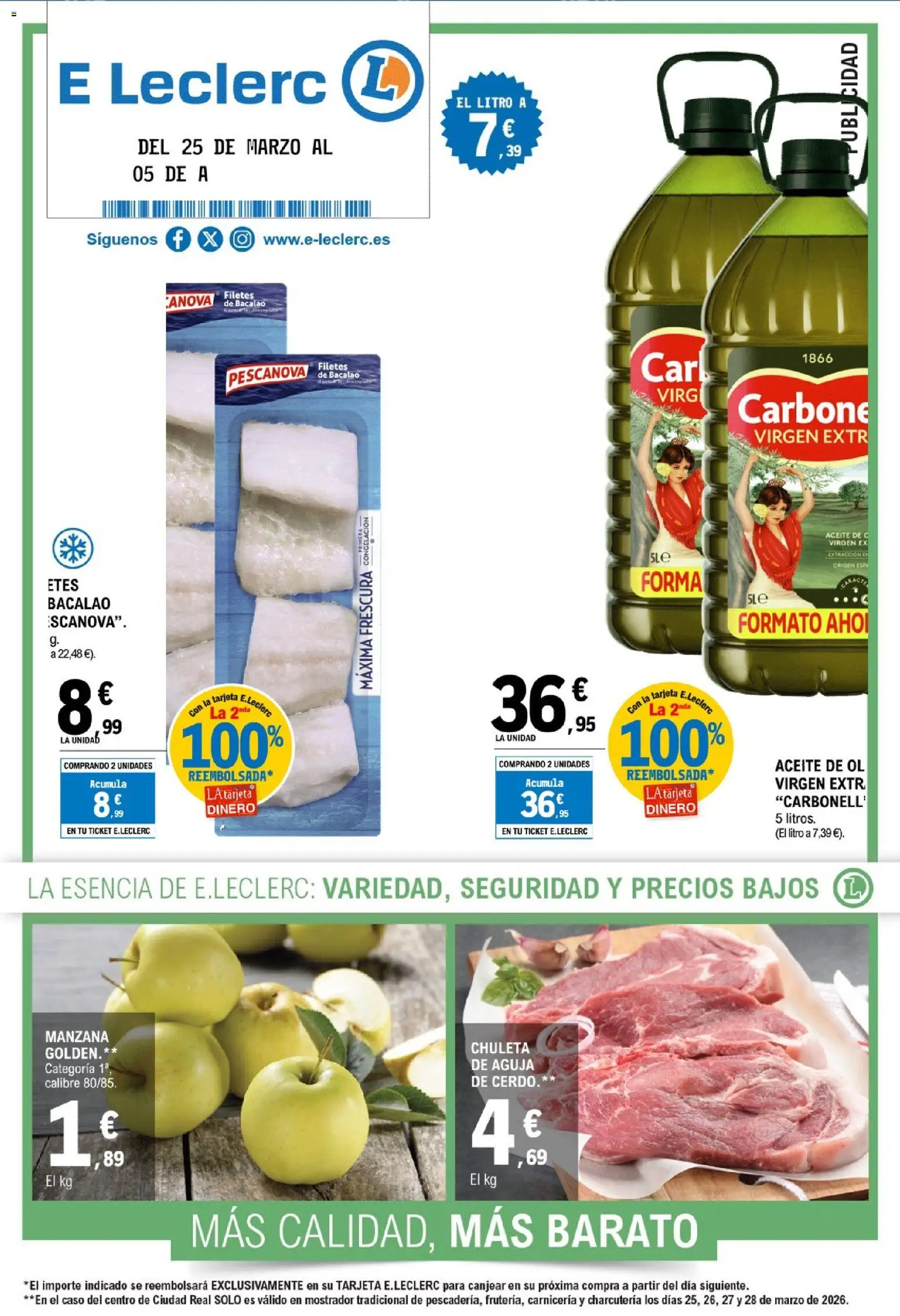 E.Leclerc folleto - Página de 1 - Válido desde 25/03/2026