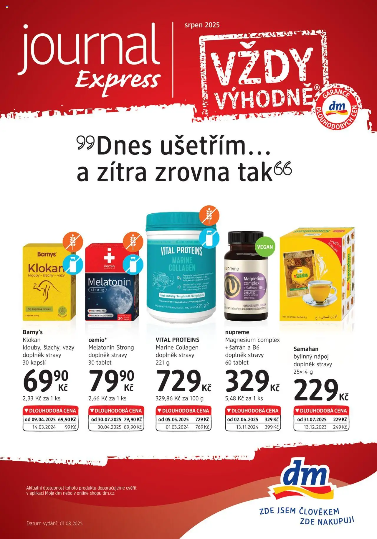 dm drogerie leták - Express - strana 1- platný od 01.08.2025