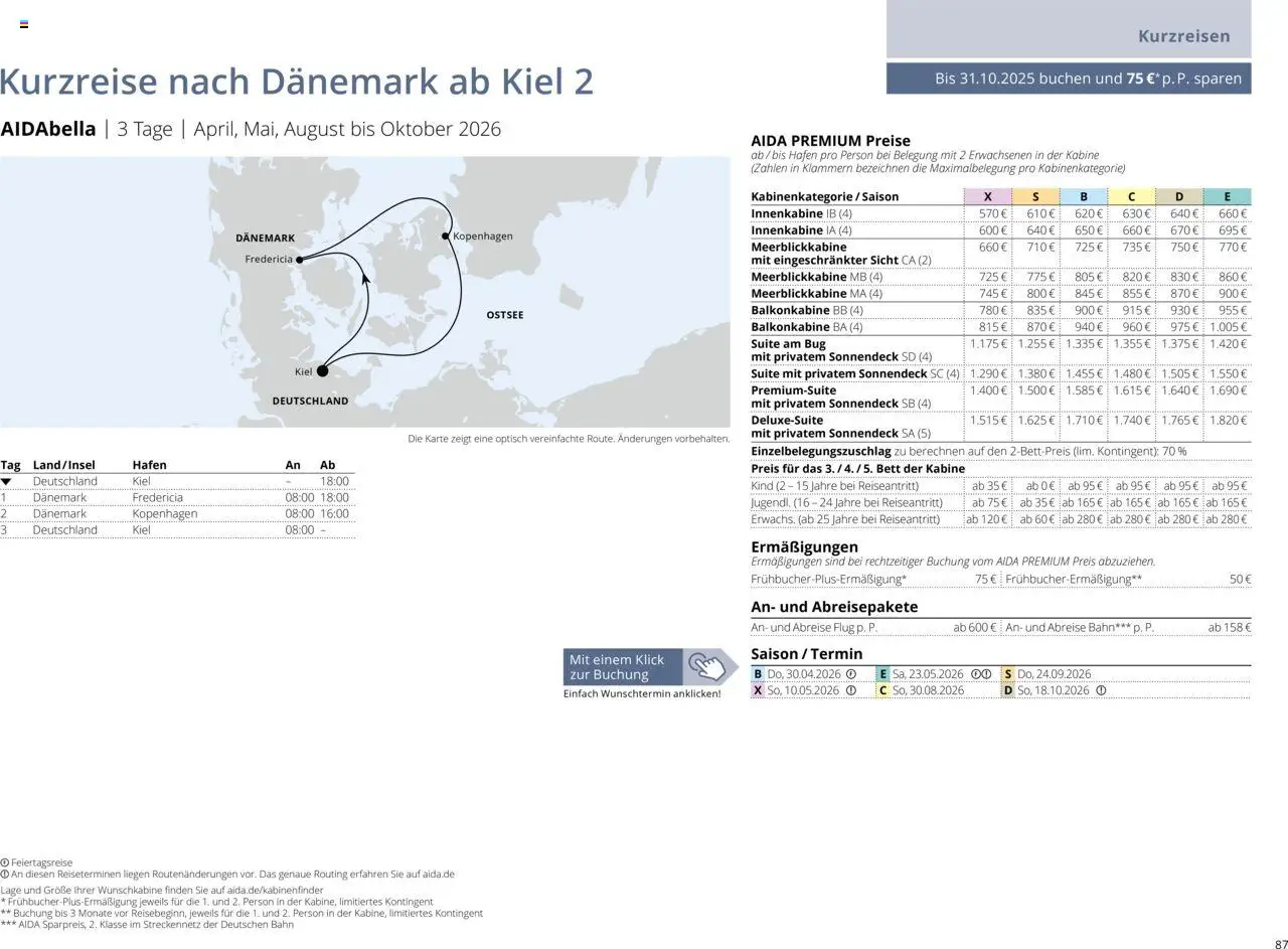 Aida Sommer 2026 - Seite 87 - gültig ab 01.03.2026