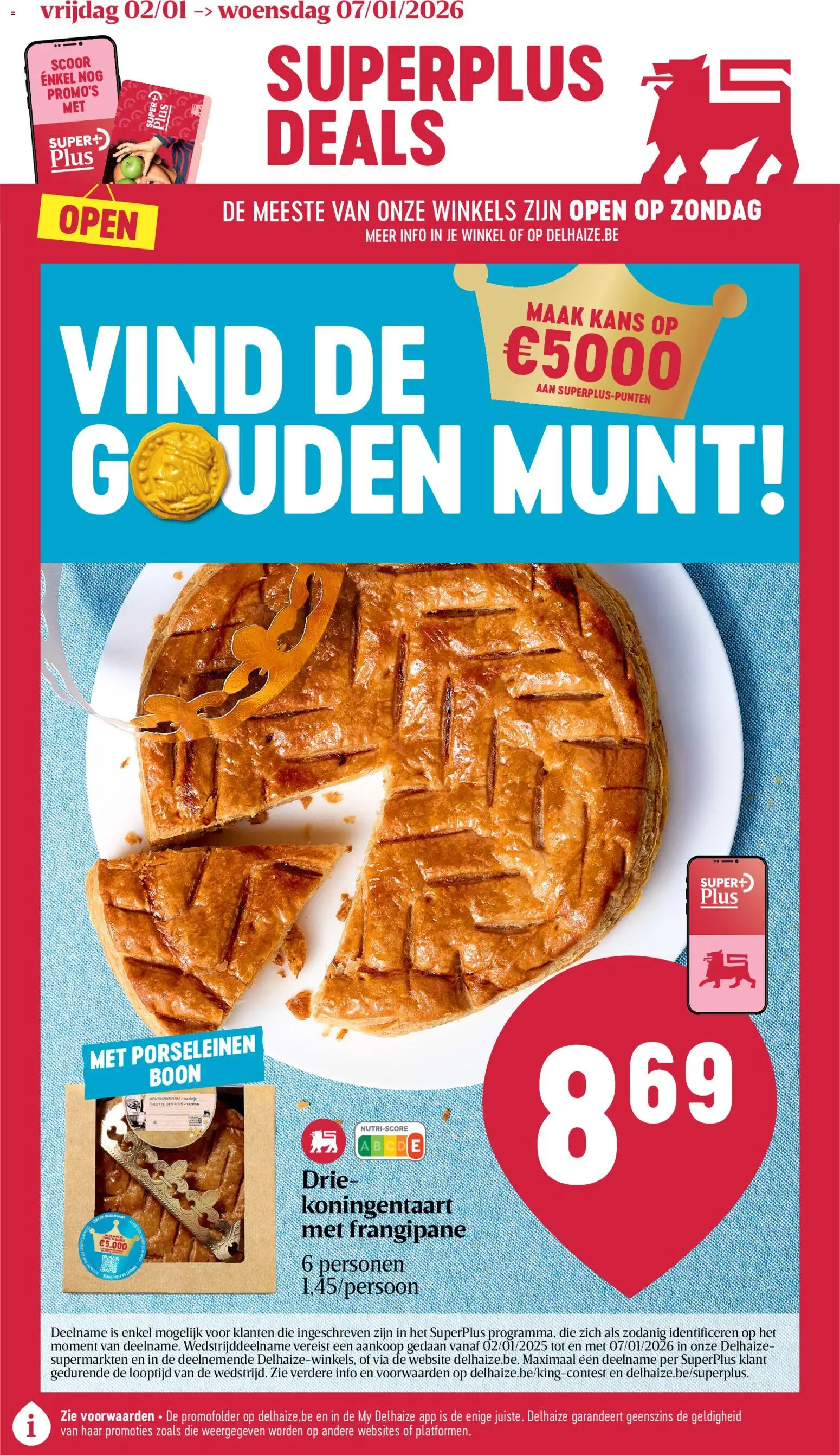 Delhaize folder week 1 - pagina 1- geldig vanaf 02/01/2026