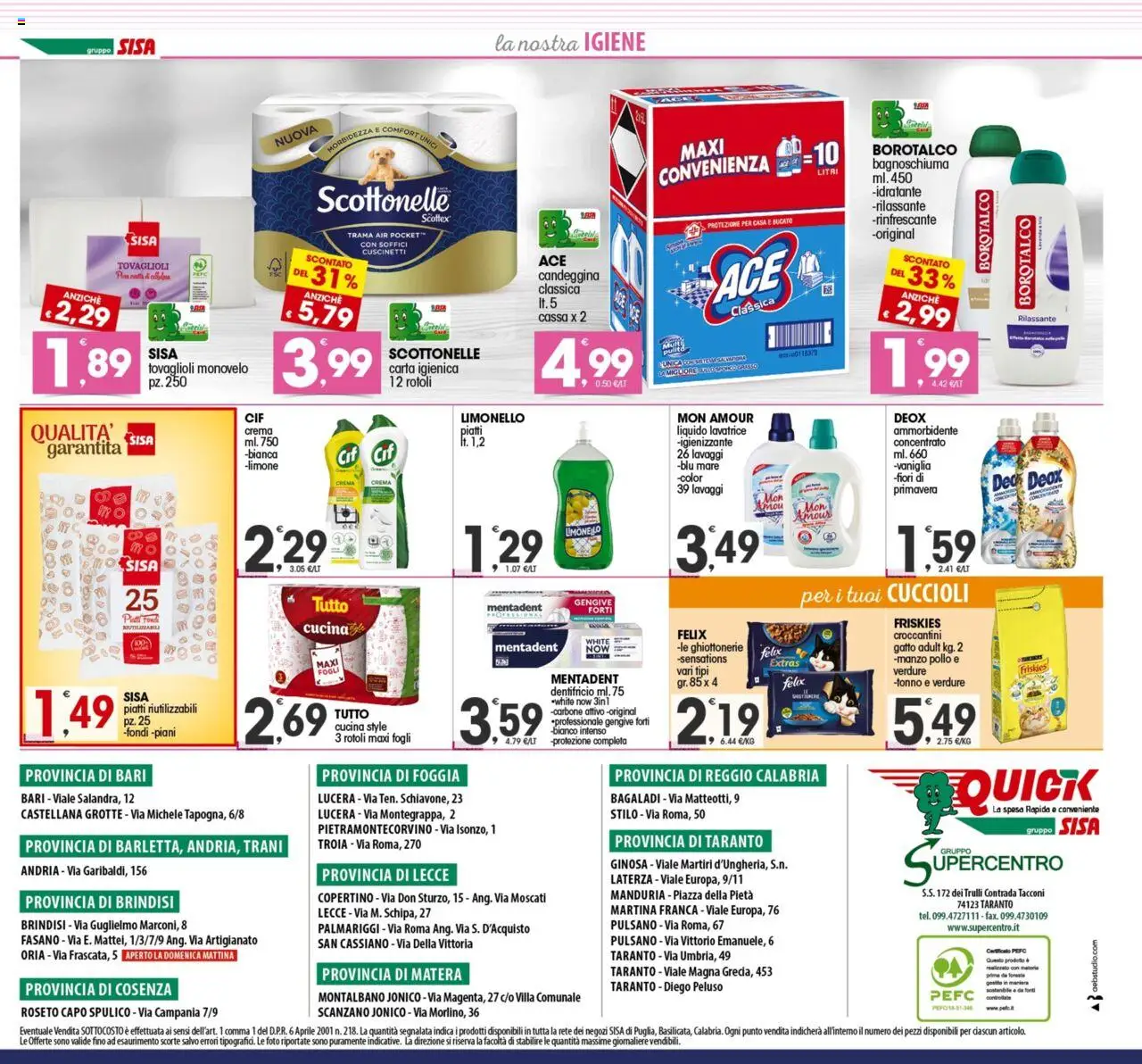 SISA Quick catalogo - pagina 8 - valido dal 16/07/2025