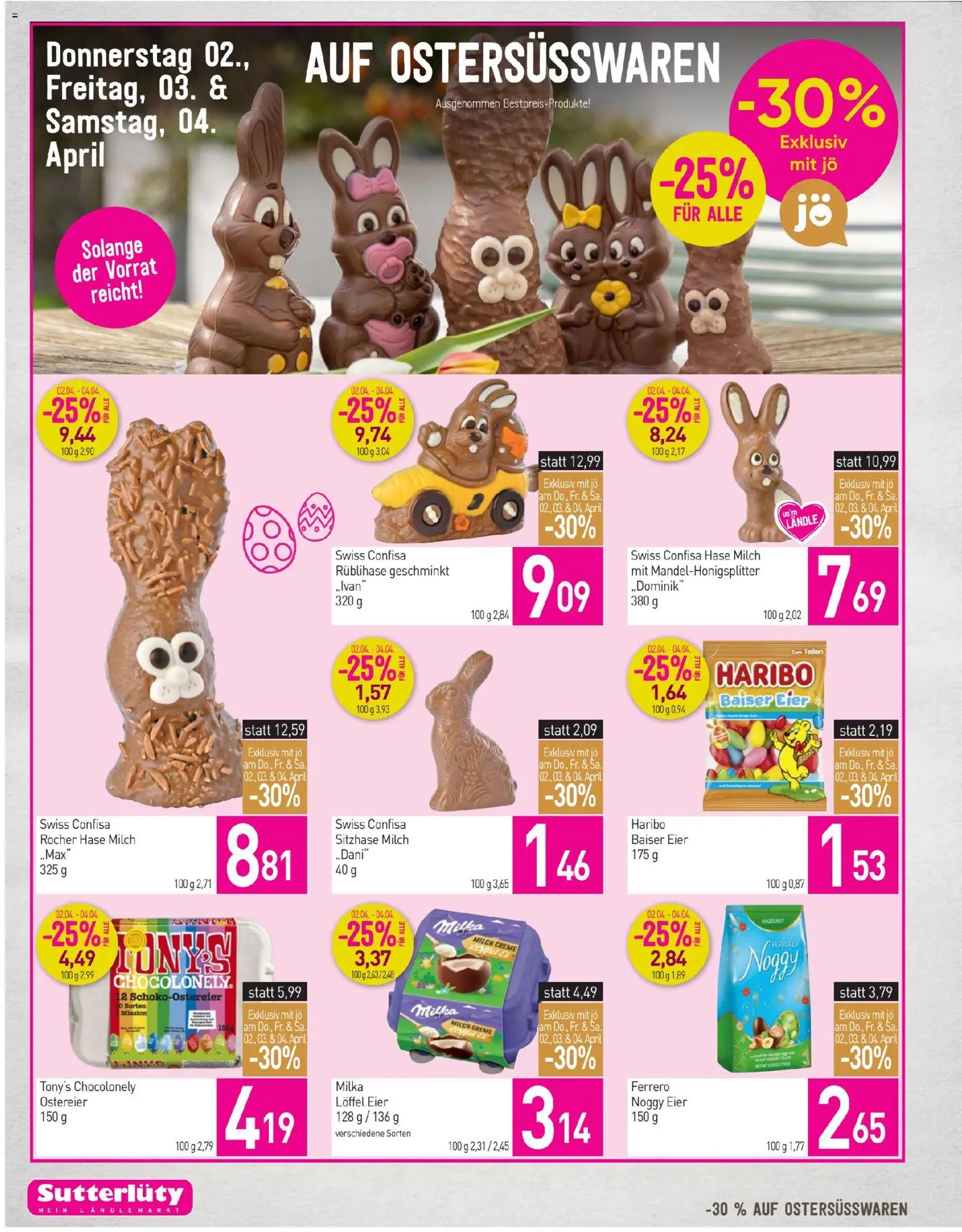 Sutterlüty Flugblatt - page 14- valid from 02.04.2026