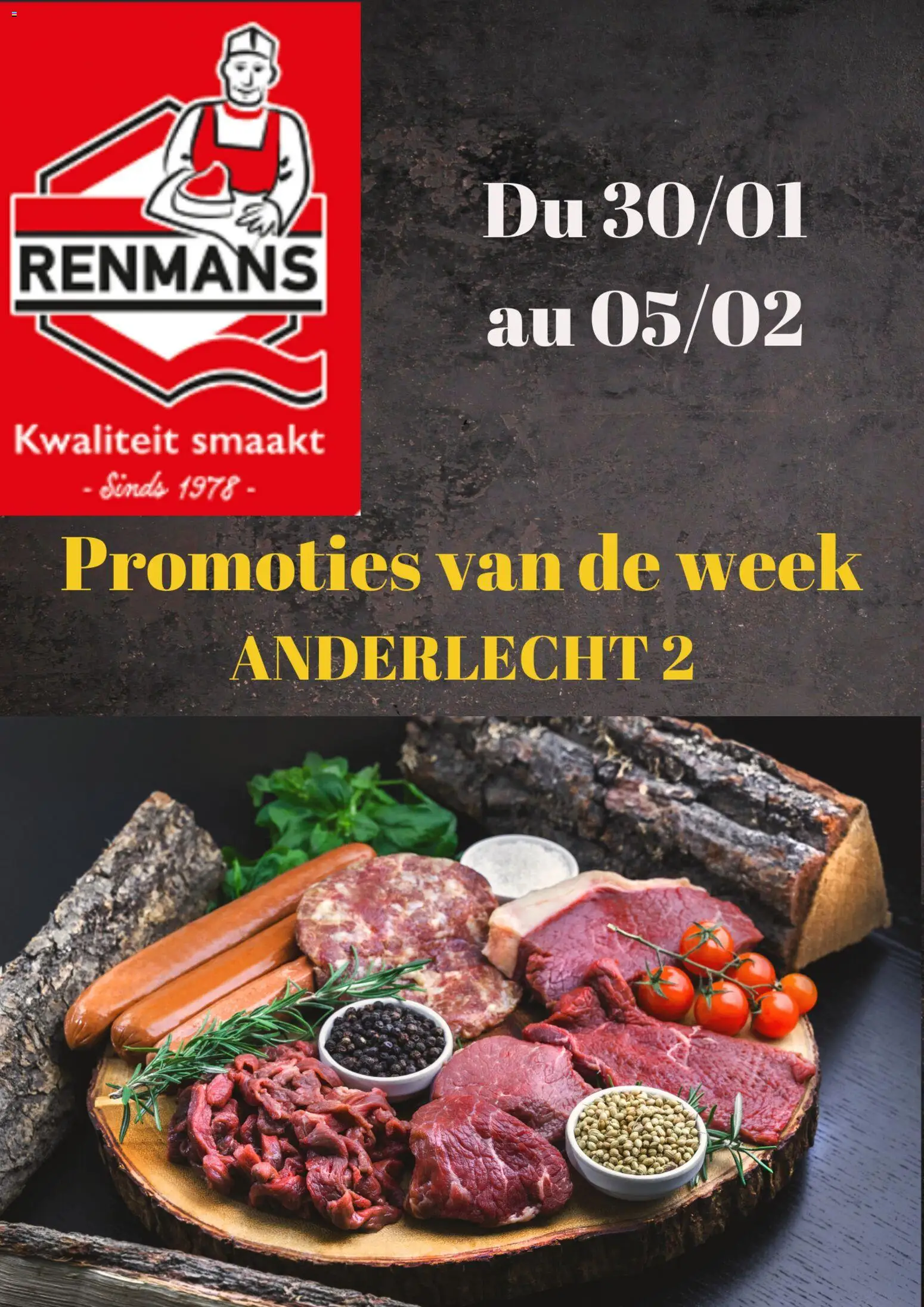 Renmans folder / publicité - pagina 1- geldig vanaf 30/01/2026