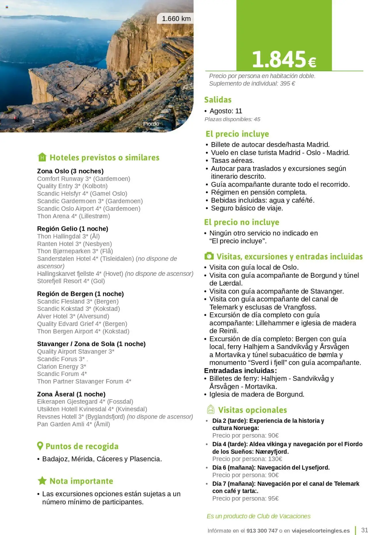 Viajes El Corte Inglés - Catálogo Junta de Extremadura - Página de 31 - Válido desde 01/03/2025