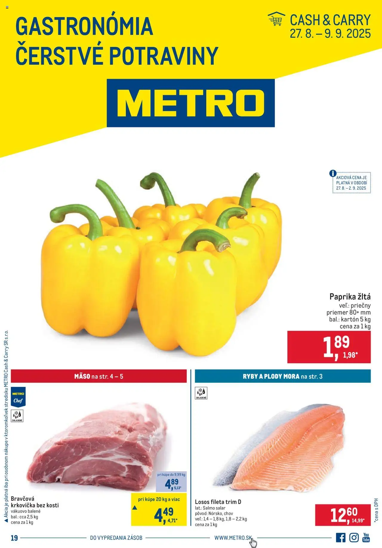 Metro Gastronómia - strana 1- platný od 27.08.2025