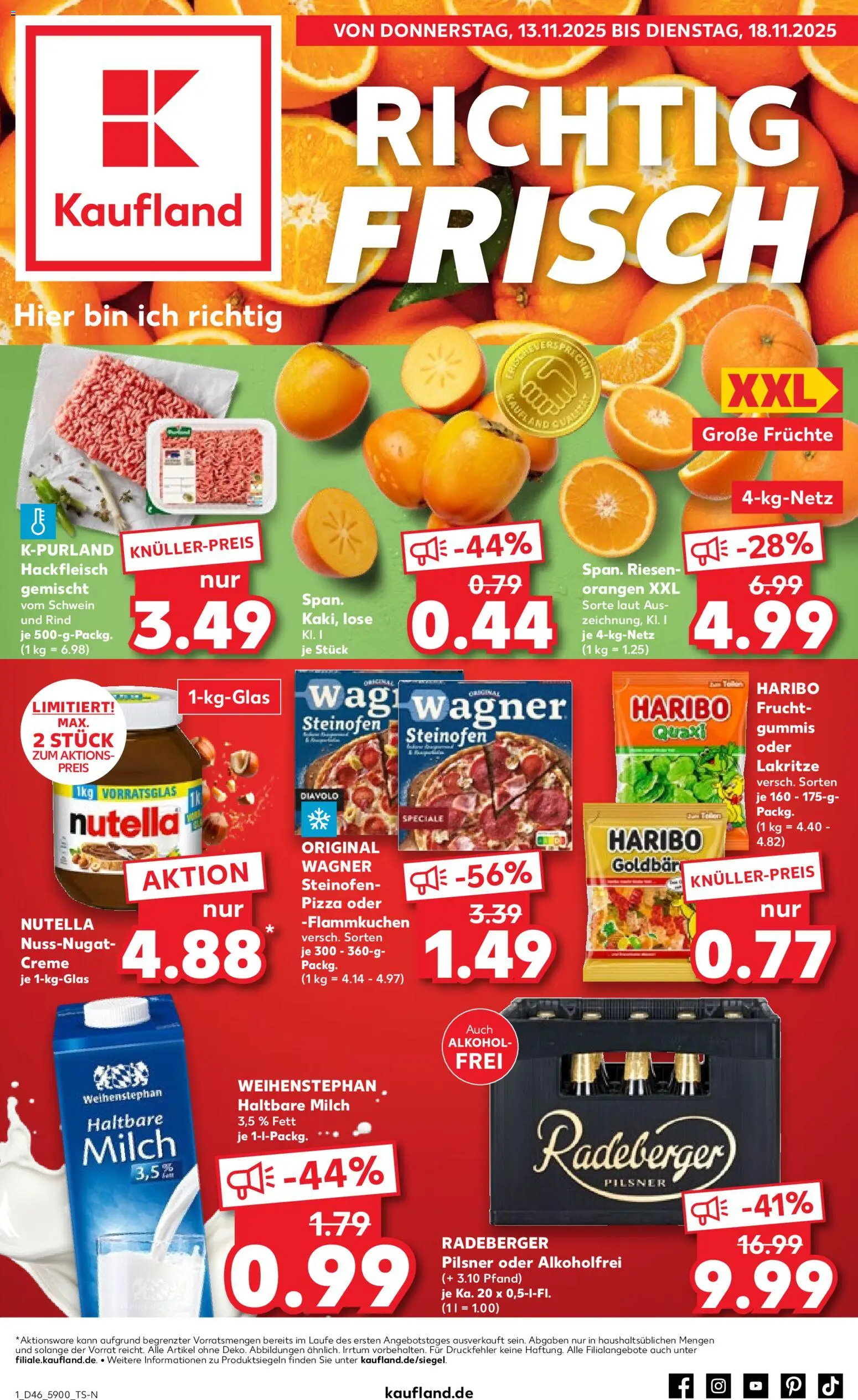 Kaufland Prospekt 	 - Seite 1 - gültig ab 13.11.2025