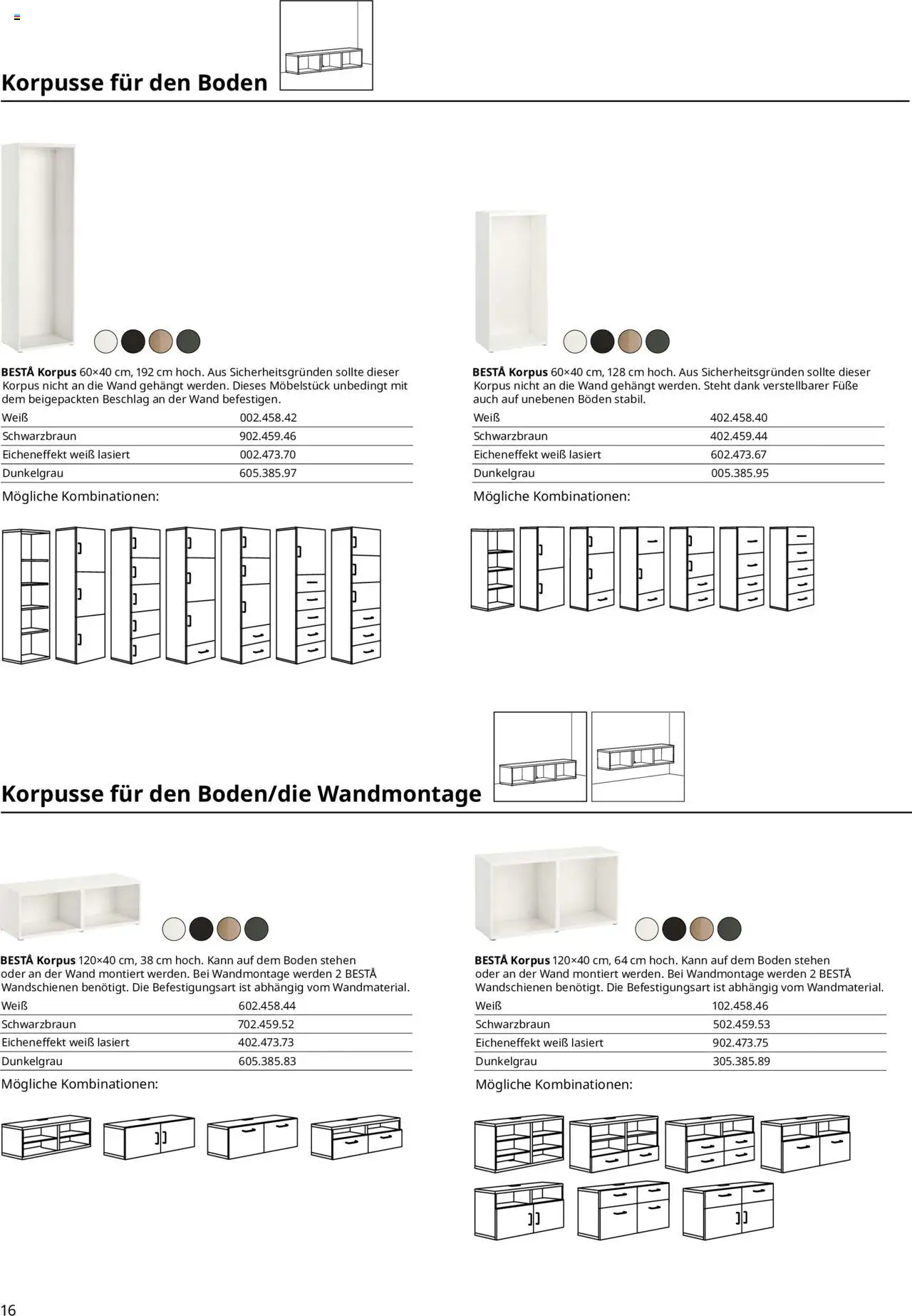 Ikea BESTÅ Aufbewahrung - Seite 16 - gültig ab 30.09.2025