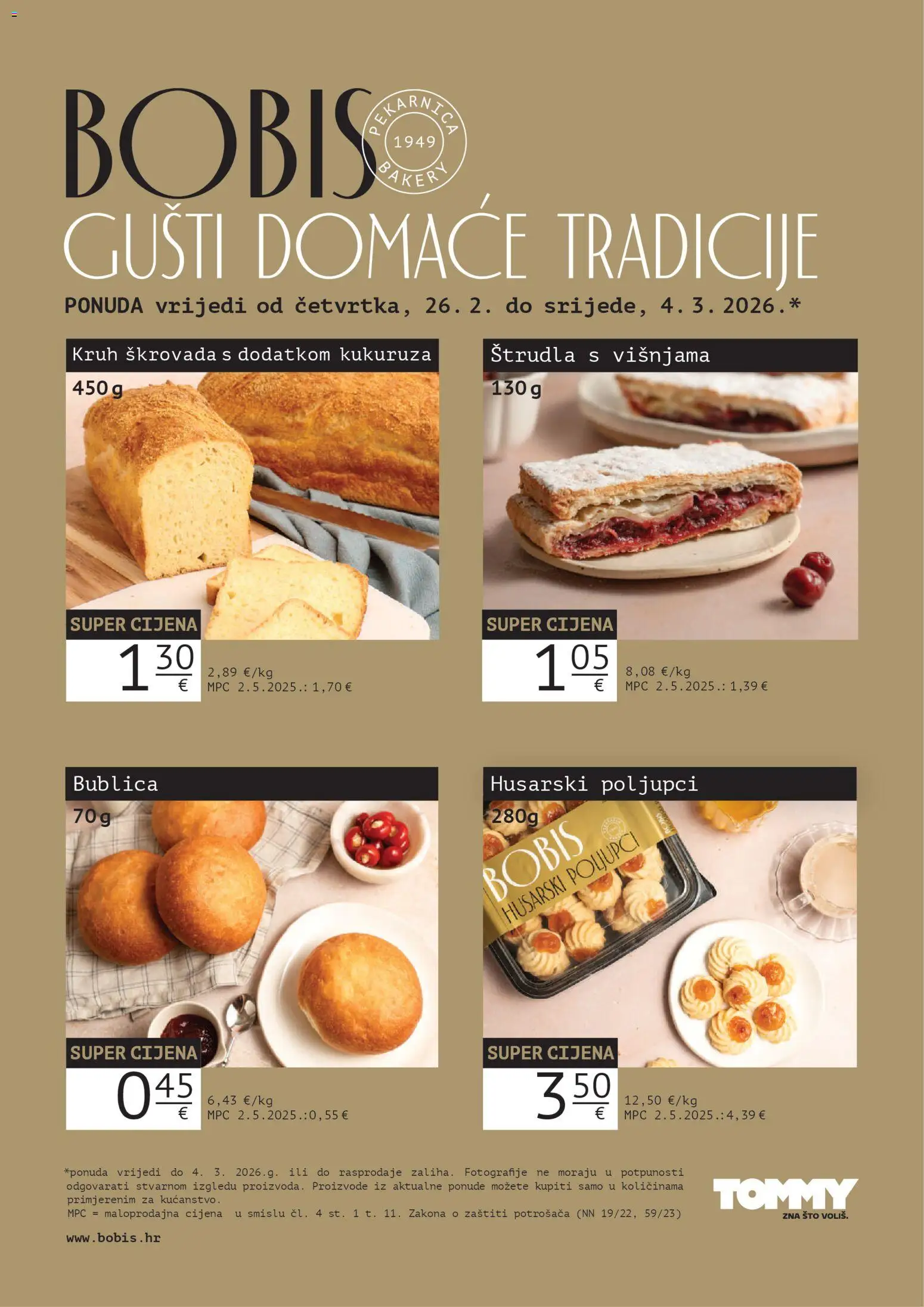 Tommy - Bobis Super ponuda - stranica 1- važeći od 26.02.2026