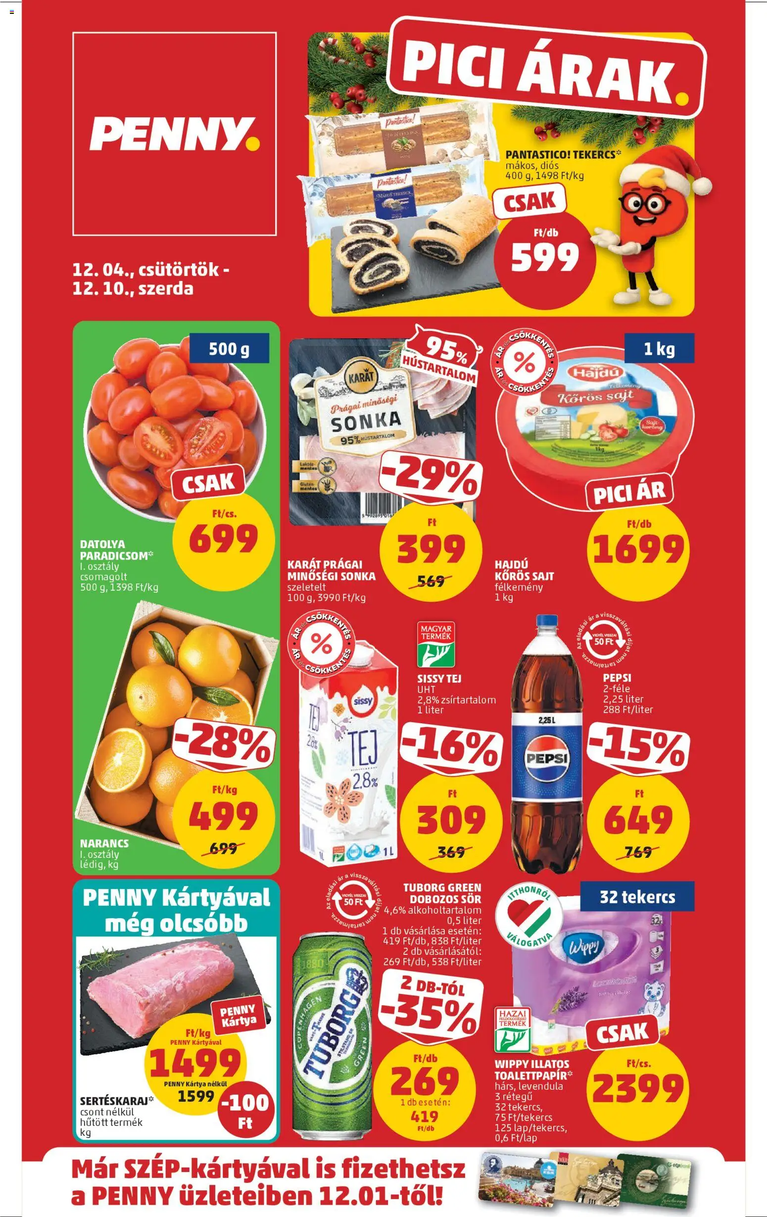 PENNY Akciós újság - 1oldal - érvényes 2025.12.04.-tól