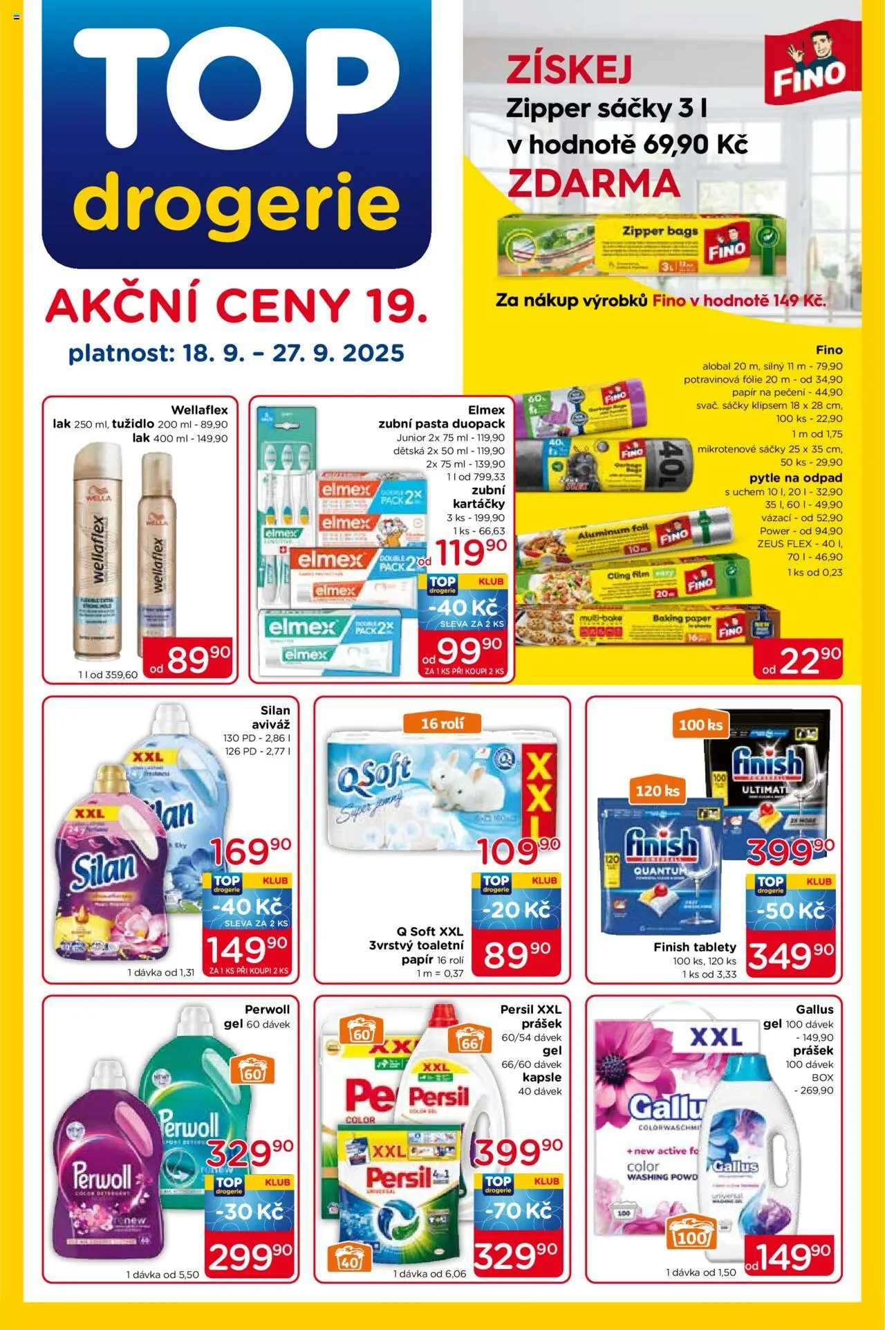Top drogerie leták - strana 1- platný od 18.09.2025