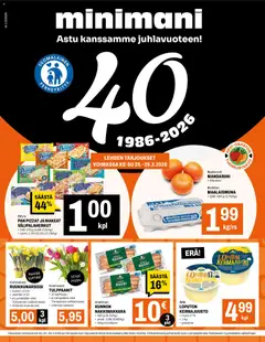 Esikatselu Minimani tarjoukset voimassa alkaen 25/03/2026