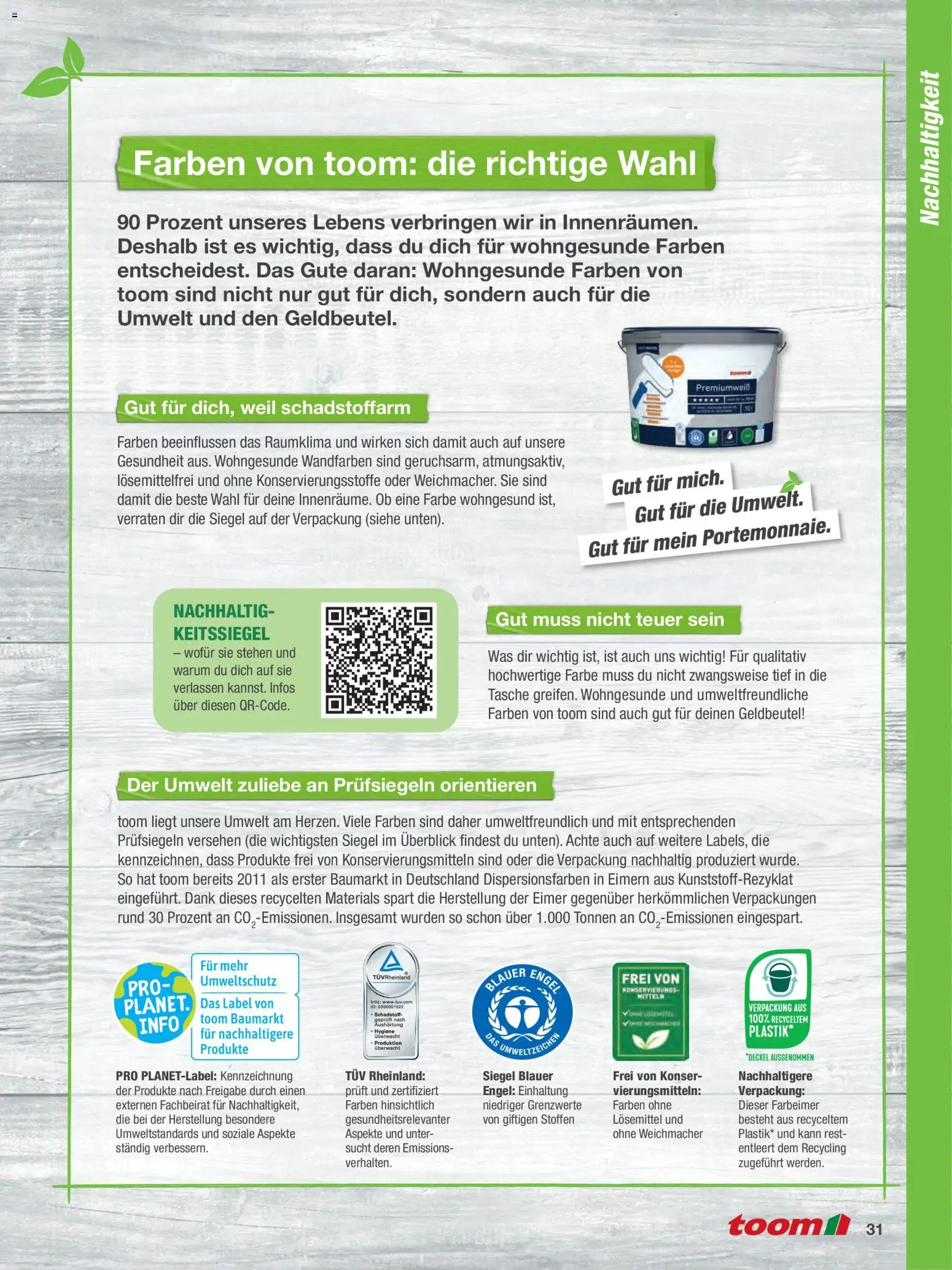 Toom Baumarkt Wände streichen und tapezieren - Seite 31 - gültig ab 01.01.2026