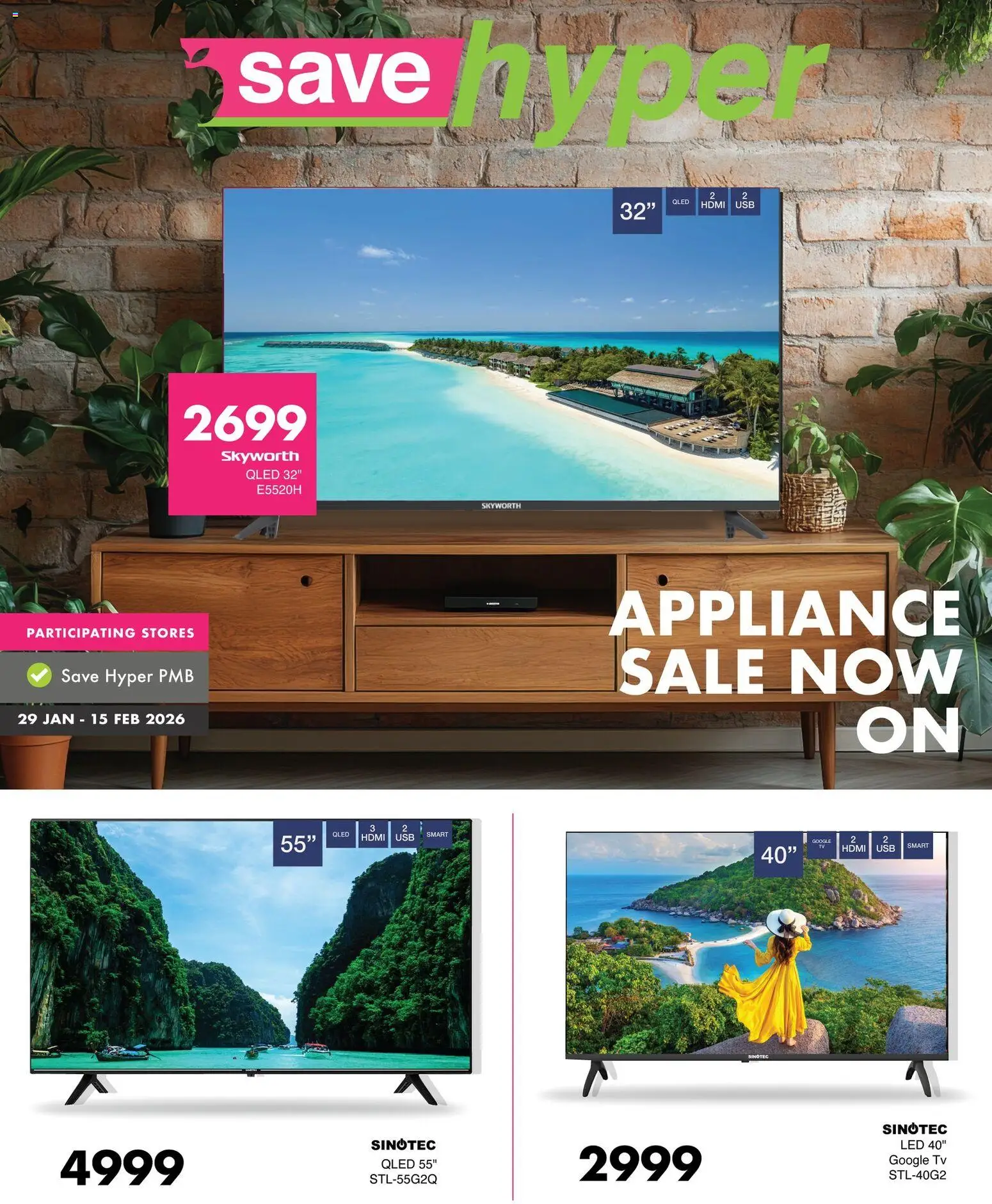 Save Appliance Specials - page 1- valid from 29/01/2026